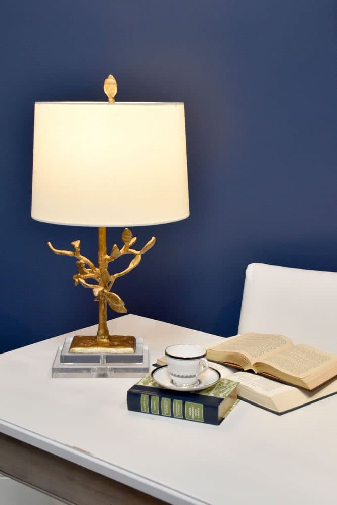 Lucas McKearn Audubon Distressed Gold Table Lamp
