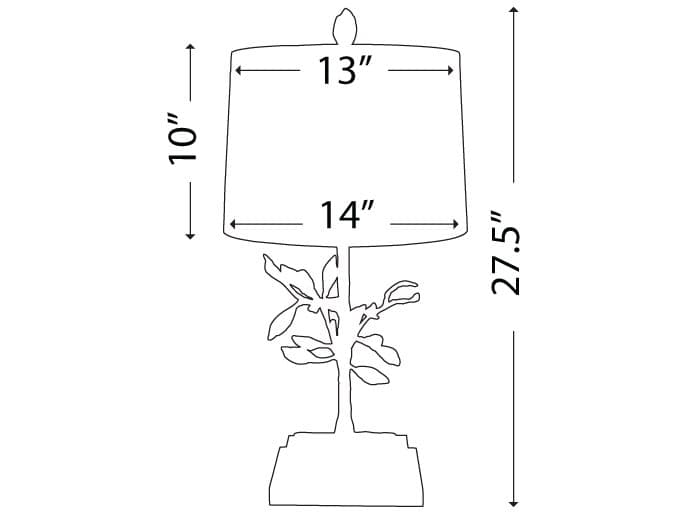 Lucas McKearn Audubon Distressed Gold Table Lamp