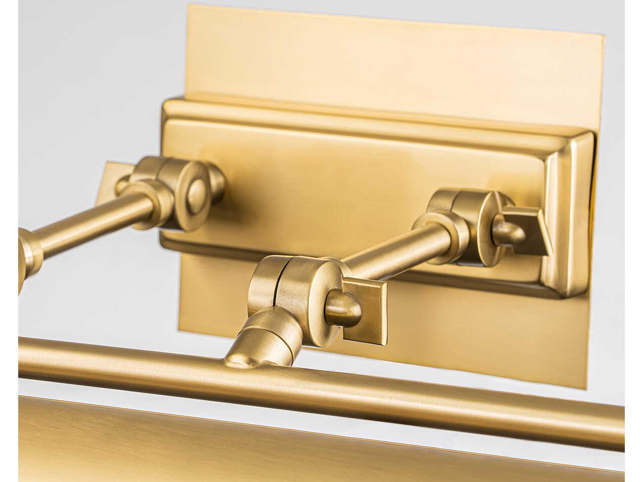 Lucas McKearn Winchfield 4-Light Aged Brass Picture Light