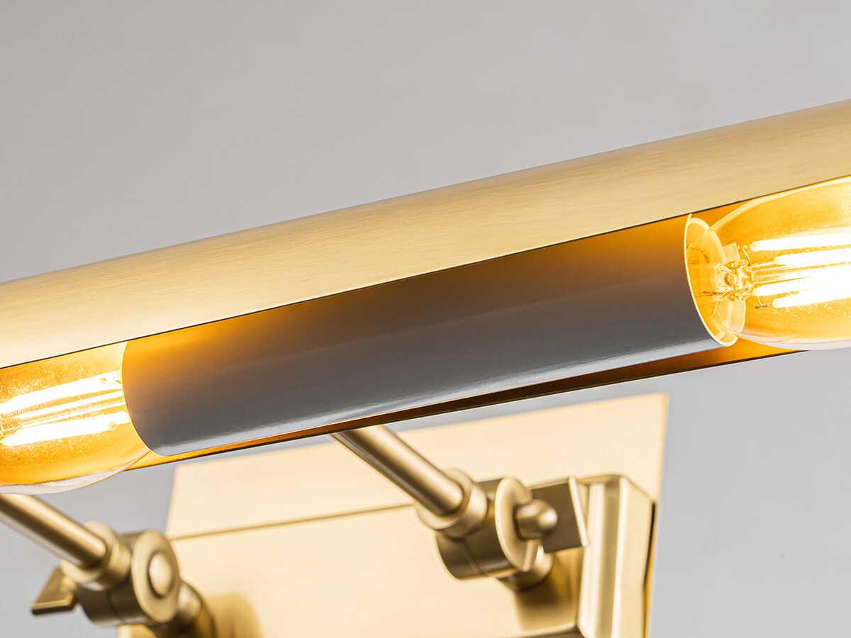 Lucas McKearn Winchfield 4-Light Aged Brass Picture Light