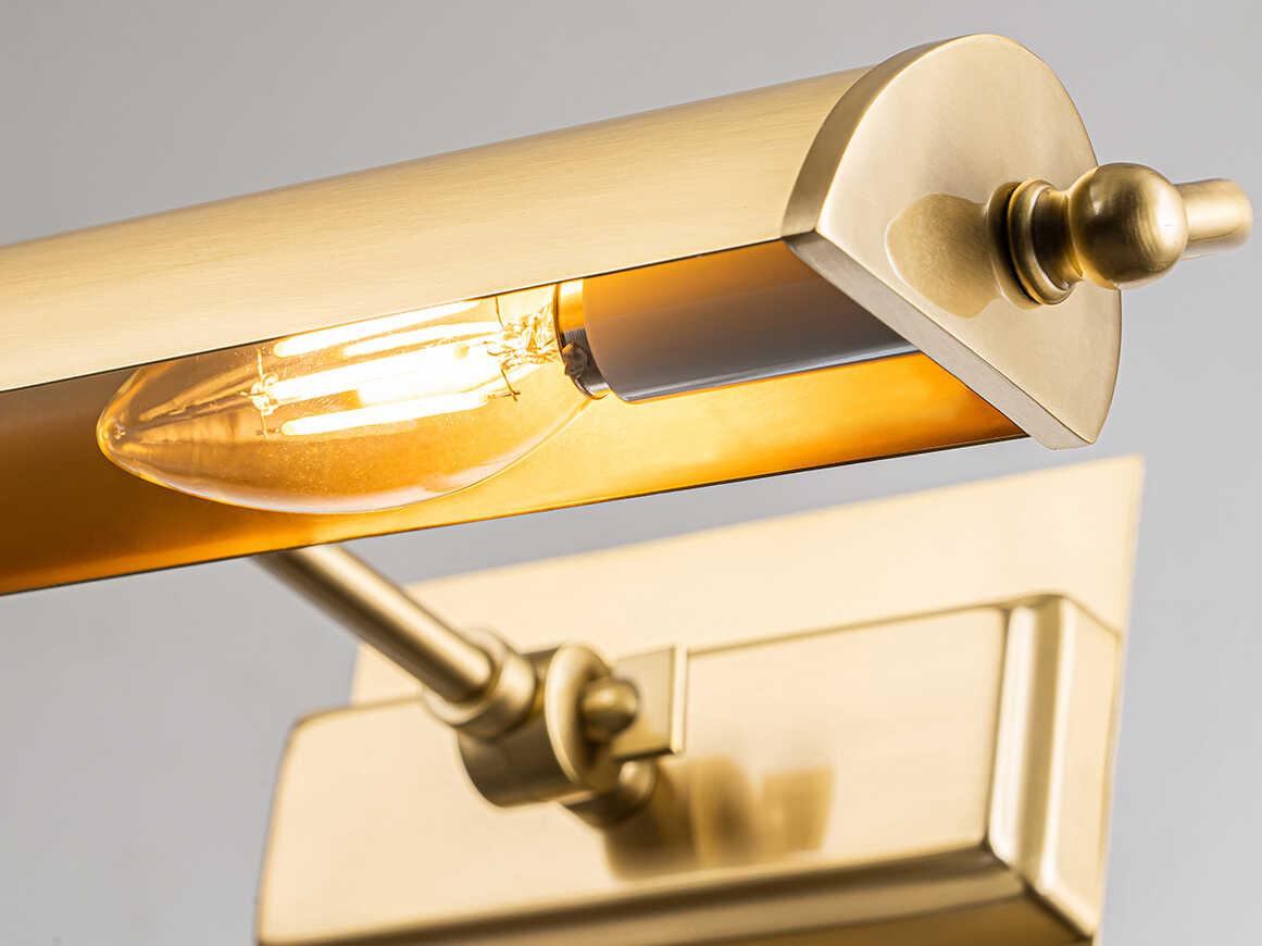 Lucas McKearn Winchfield 2-Light Aged Brass Picture Light