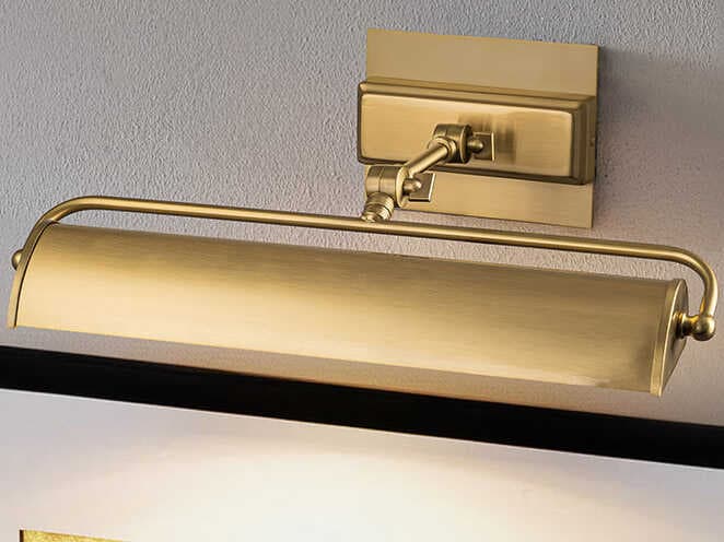 Lucas McKearn Winchfield 2-Light Aged Brass Picture Light