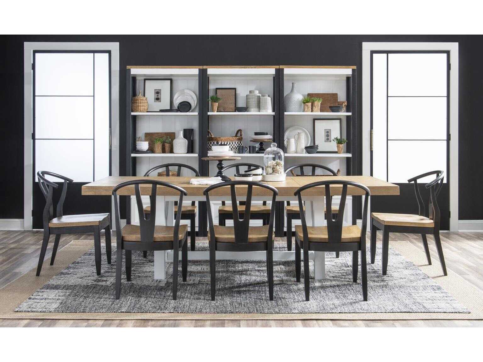 Legacy Classic Franklin Black Oak Wood Counter Stool