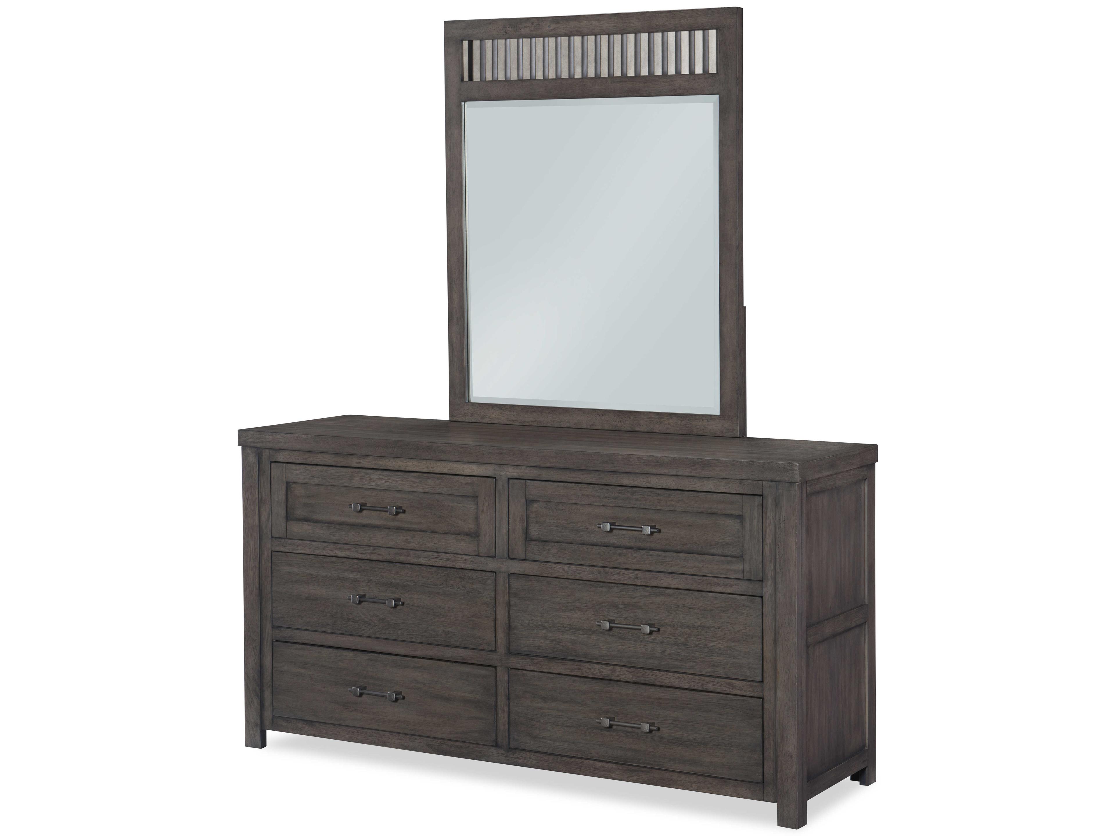 Legacy Classic Bunkhouse Aged Barnwood Dresser Mirror Vertical