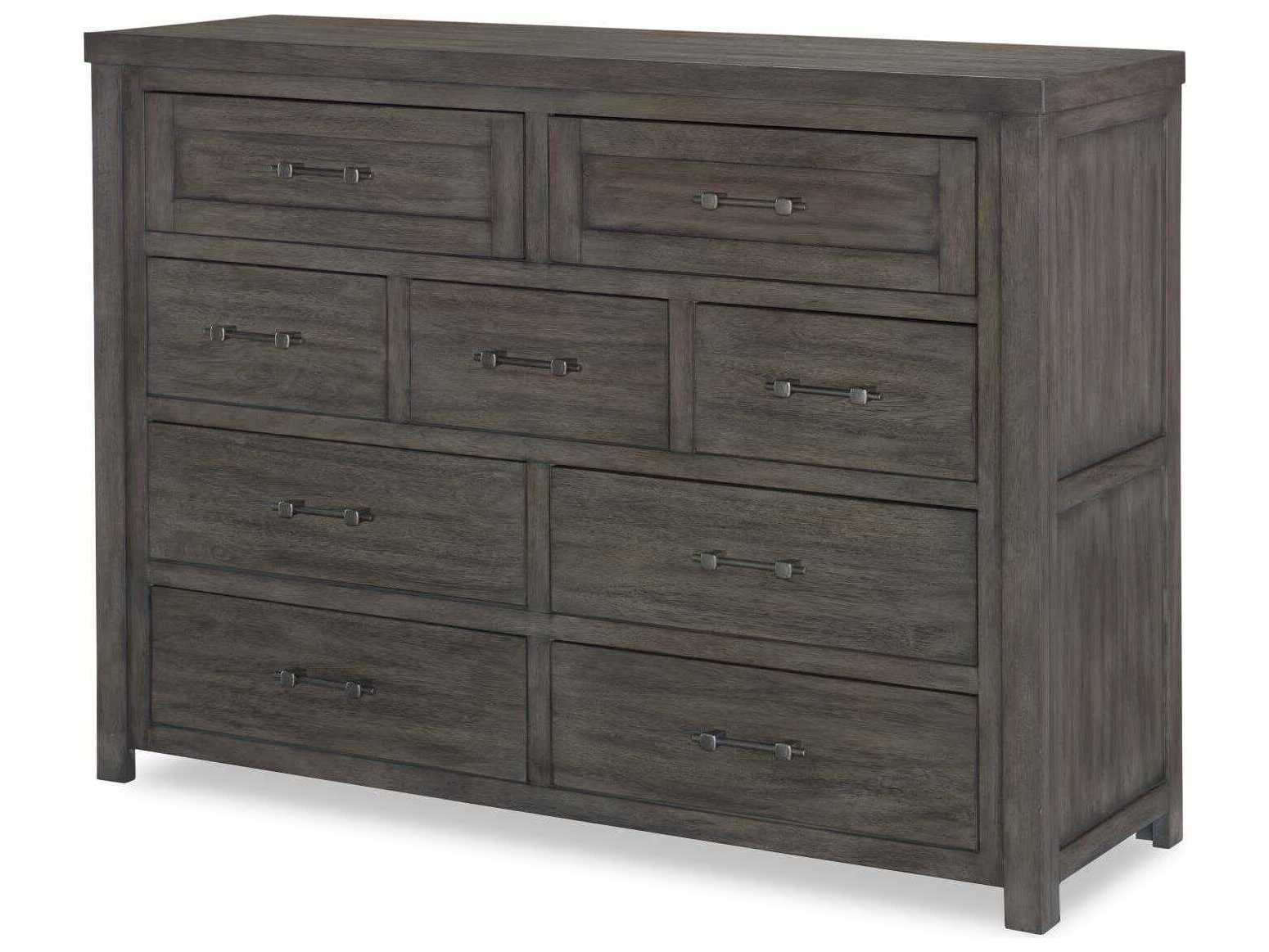 Legacy Classic Bunkhouse Gray Acacia Wood Double Dresser