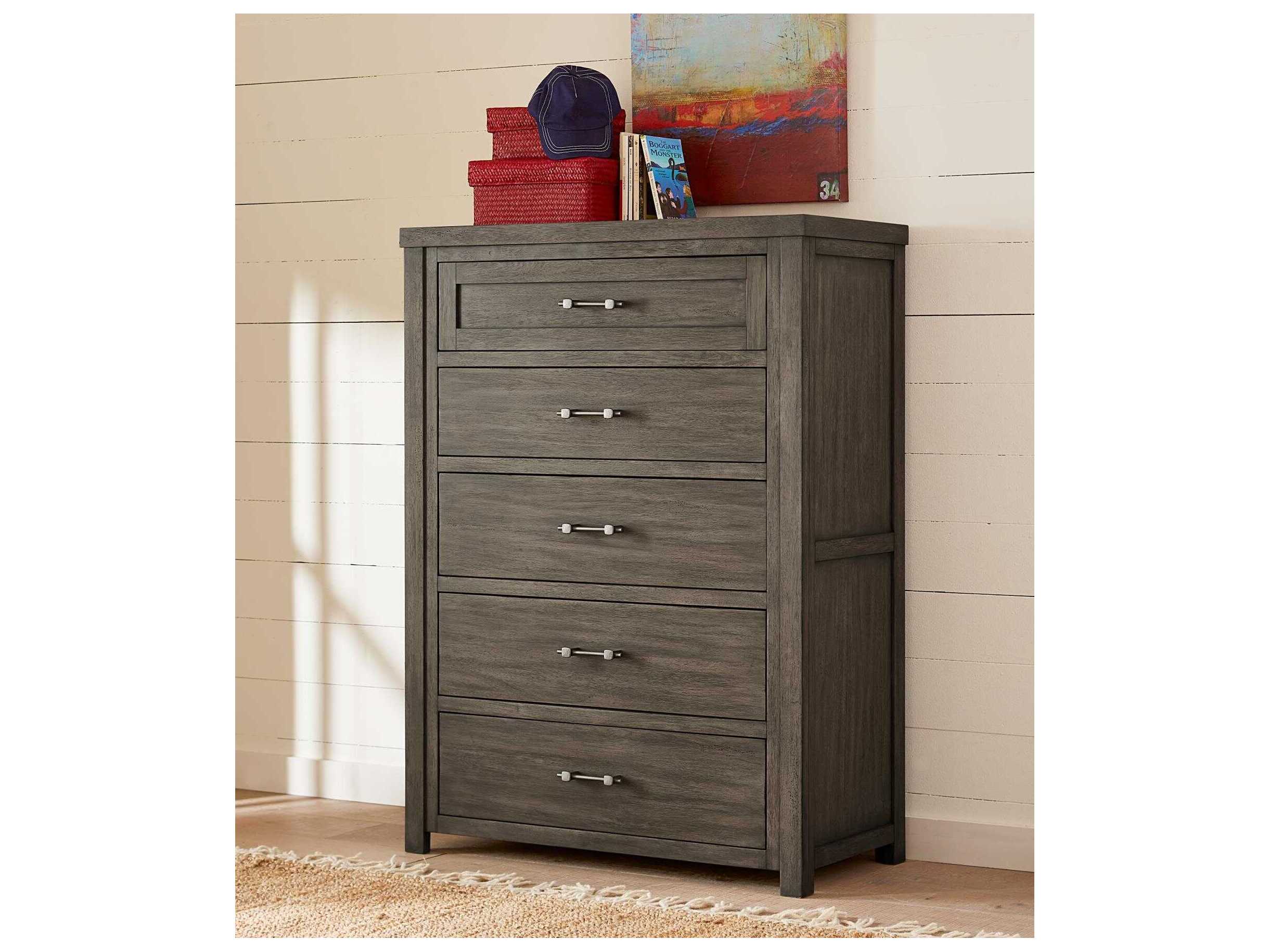 Legacy Classic Bunkhouse Aged Barnwood Gray Acacia Wood Accent Chest