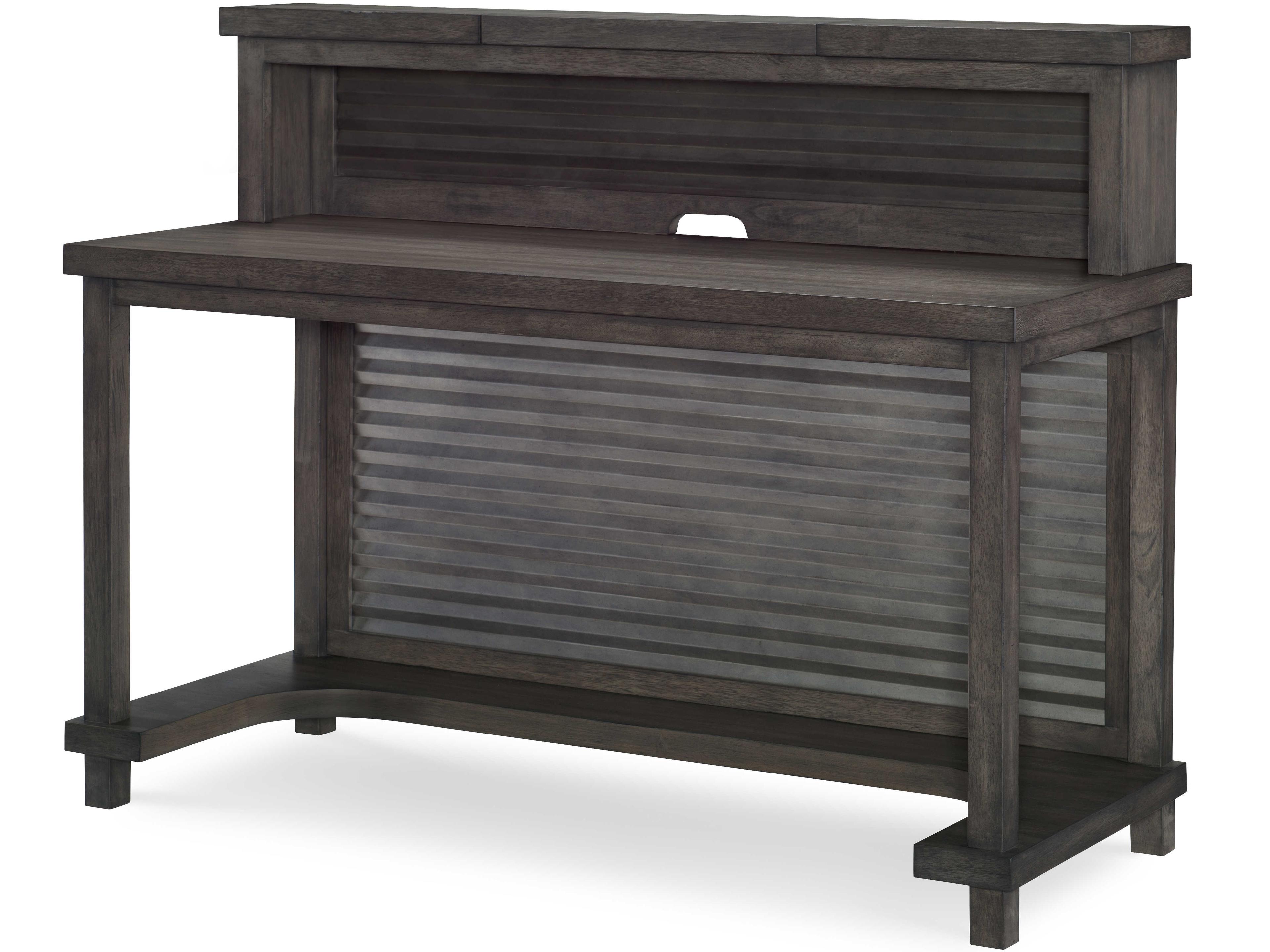 Legacy Classic Bunkhouse Aged Barnwood Brown Acacia Wood Secretary Desk