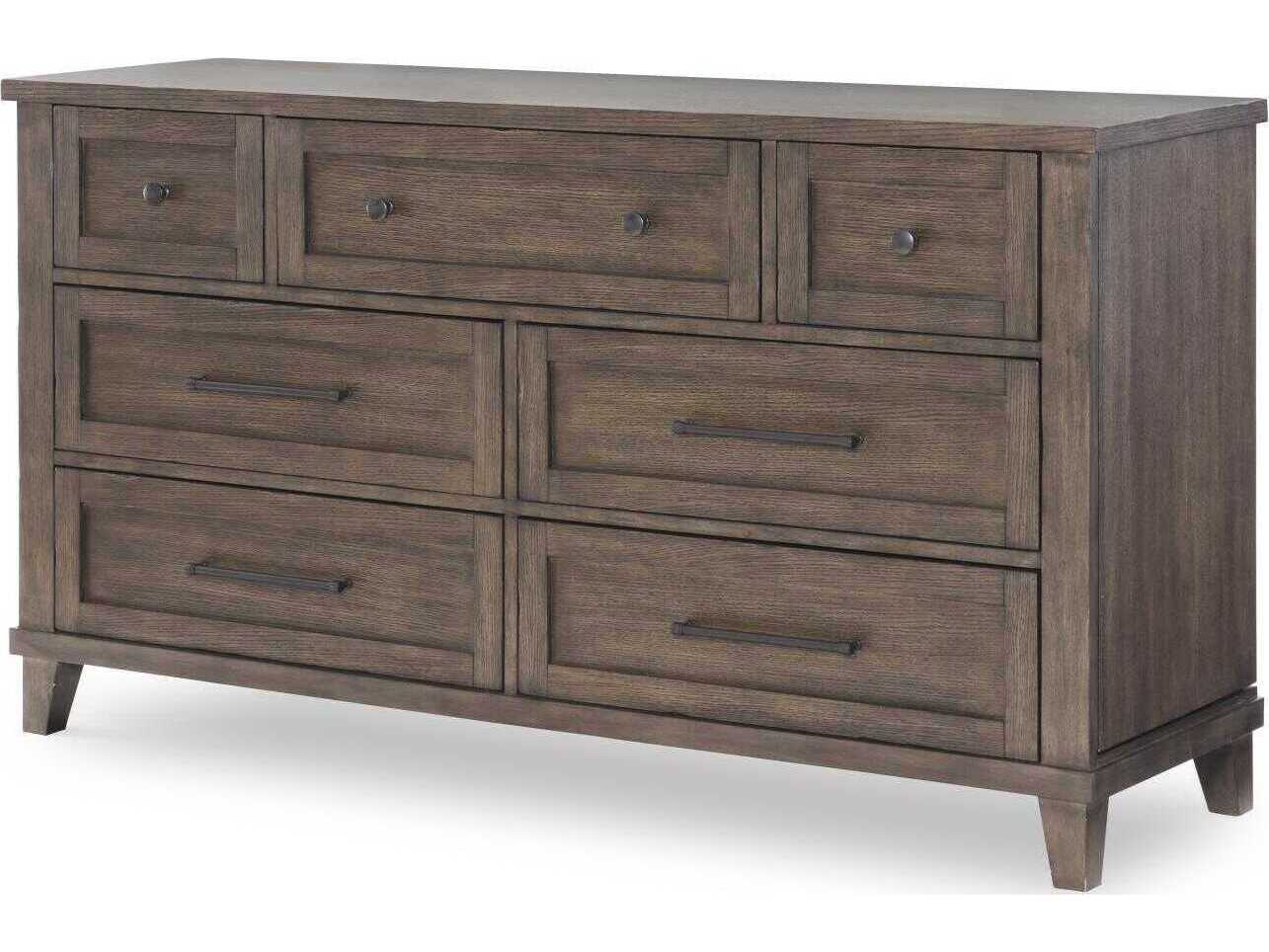 Legacy Classic Xxxs And Ooos 7-Drawers Brown Hardwood Double Dresser