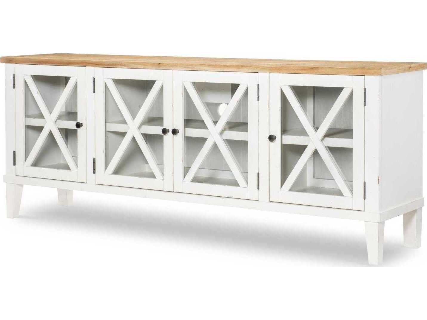 Legacy Classic Xxxs And Ooos 82" Hardwood Amber Cotton Media Console