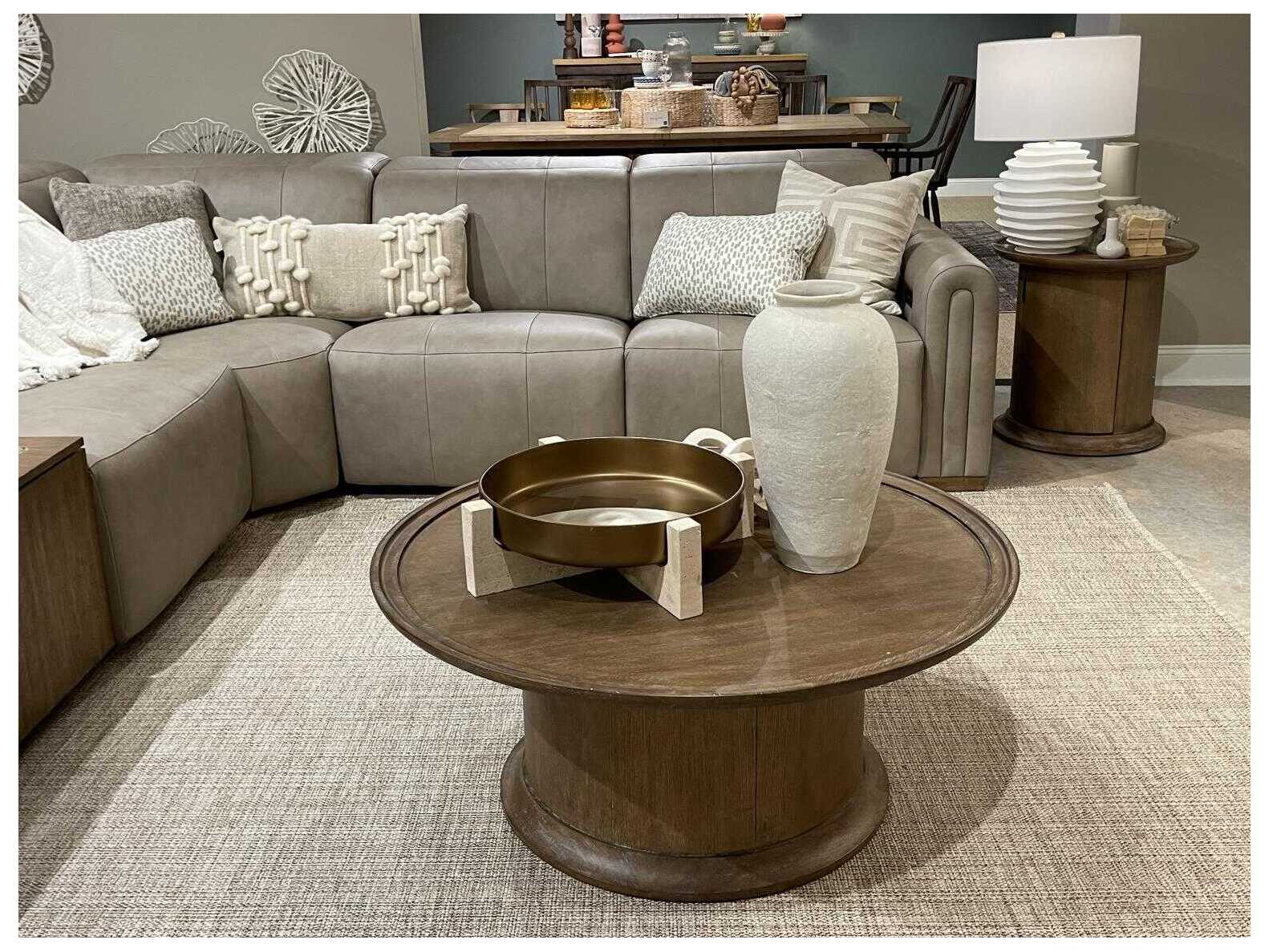 Legacy Classic Harmony Round Wood Ovation Tweed End Table