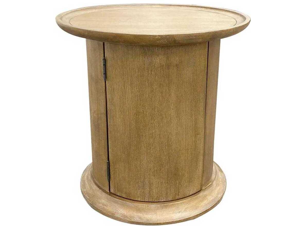 Legacy Classic Harmony Round Wood Ovation Tweed End Table