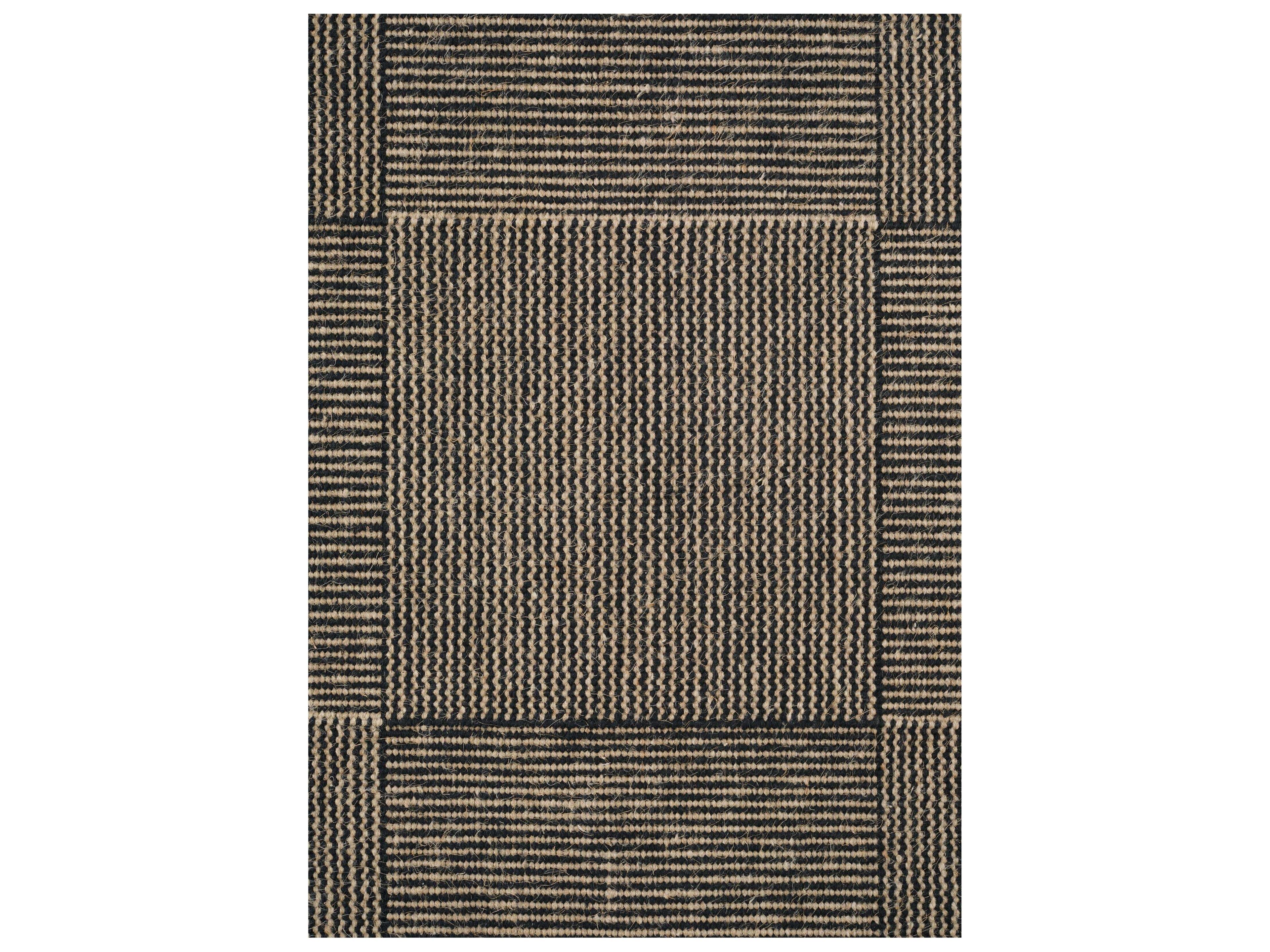 Linie Design Geometric Black Area Rug