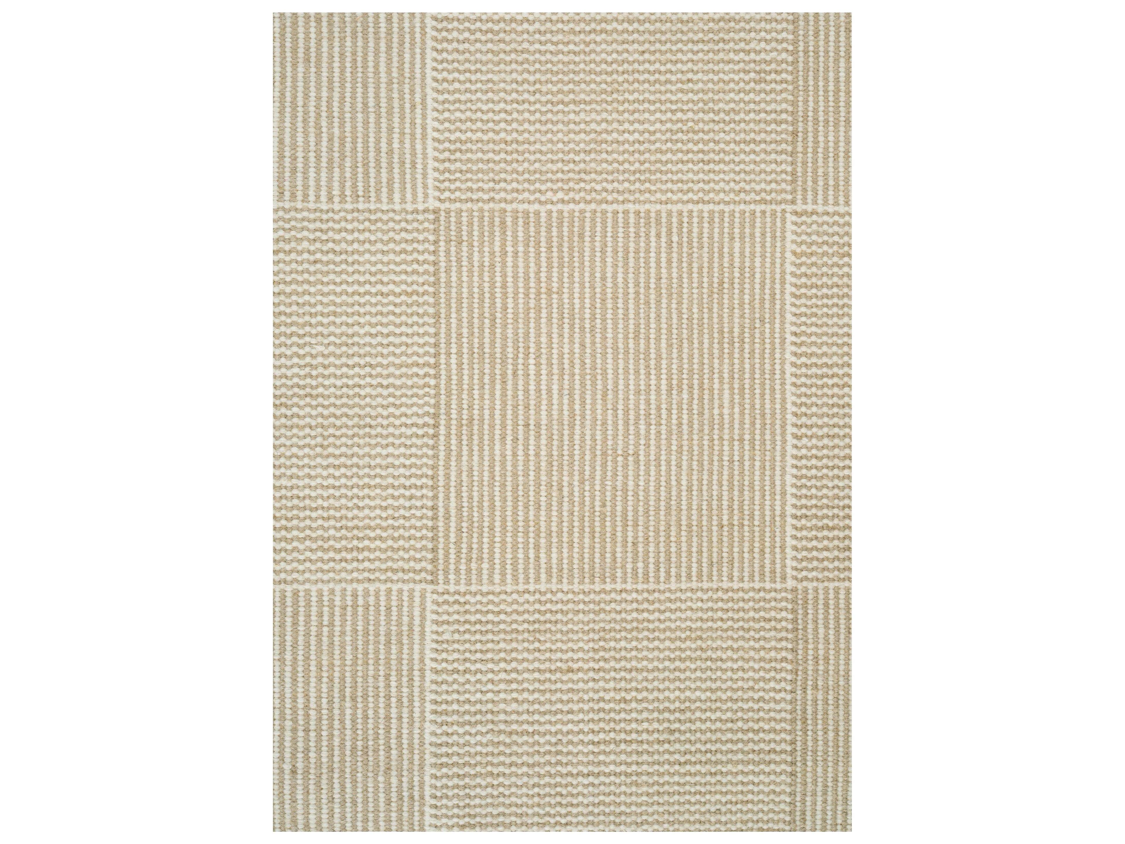 Linie Design Geometric White Area Rug