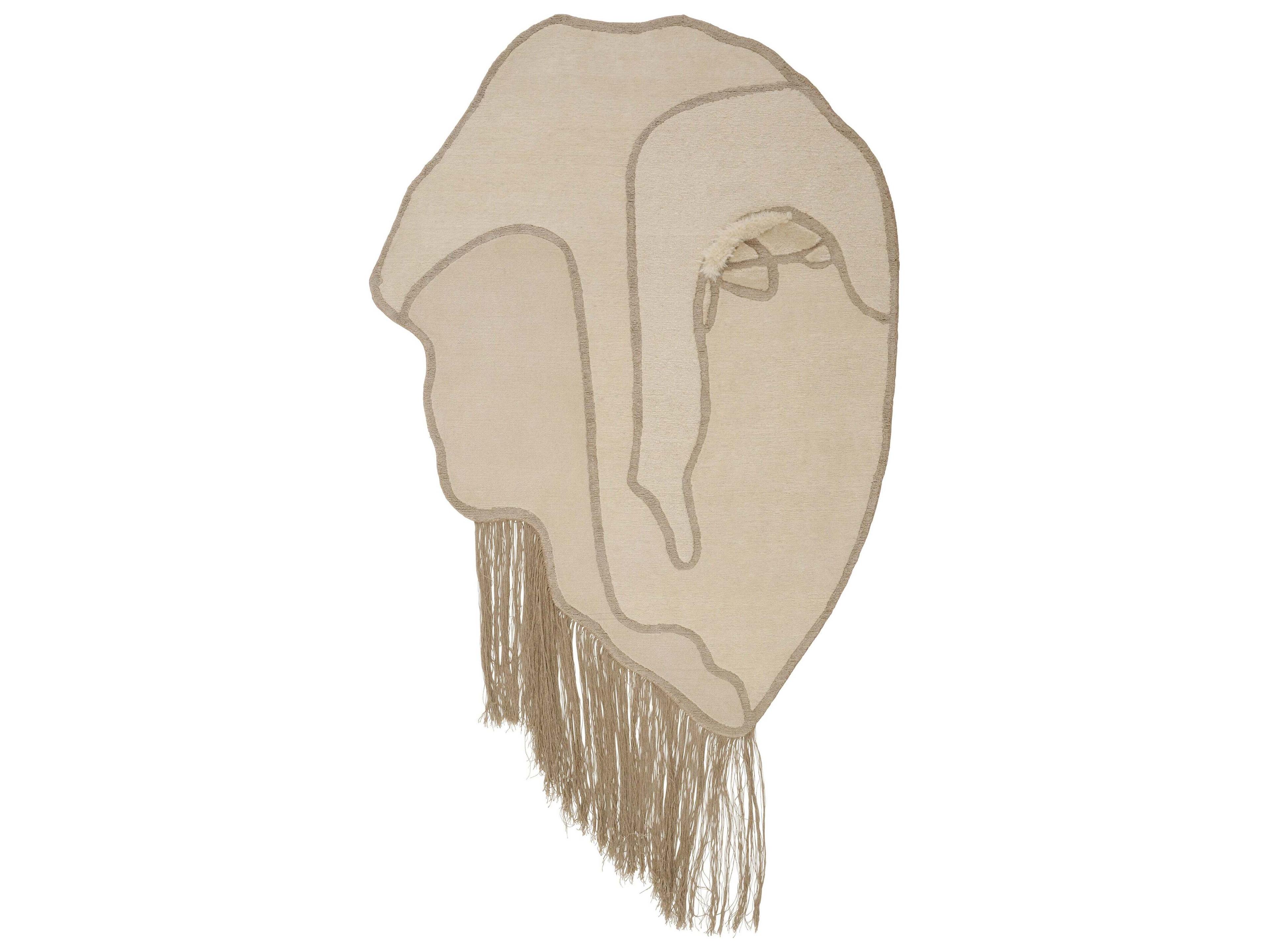 Linie Design Abstract White Area Rug