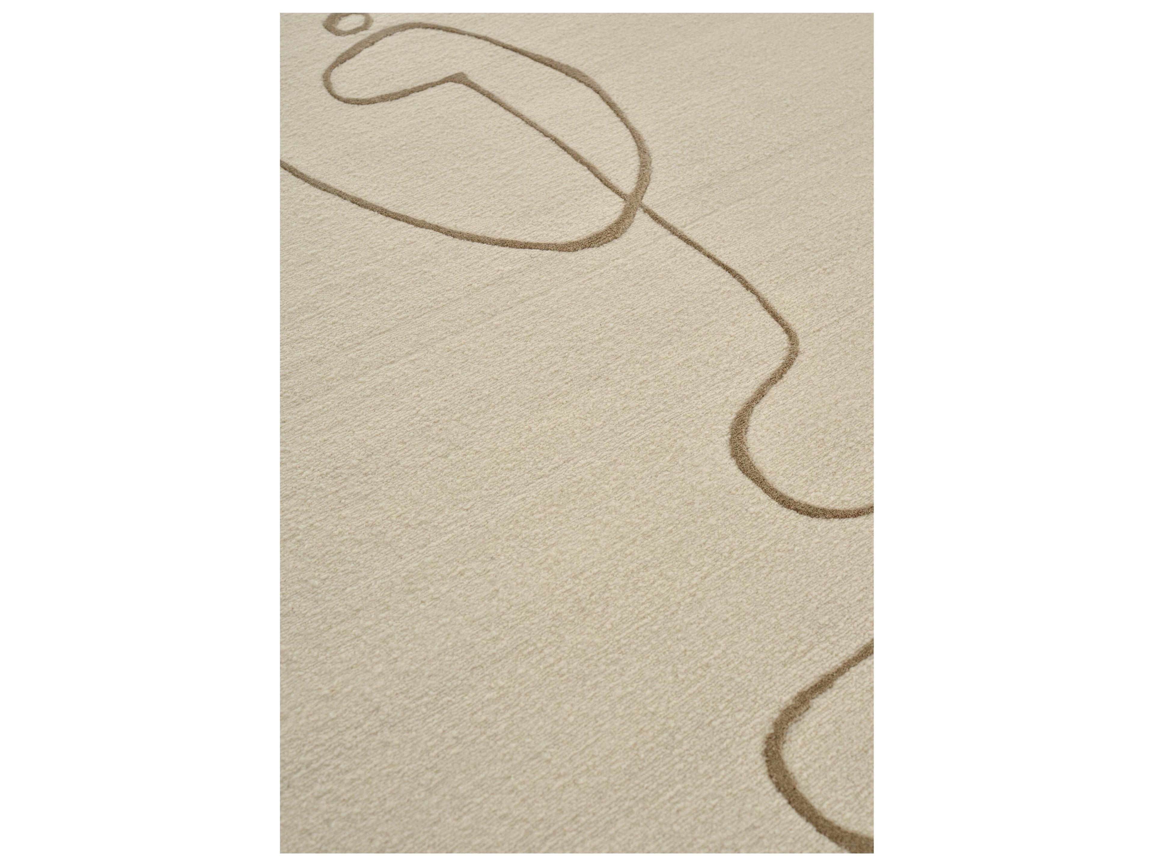 Linie Design Abstract Ivory Area Rug