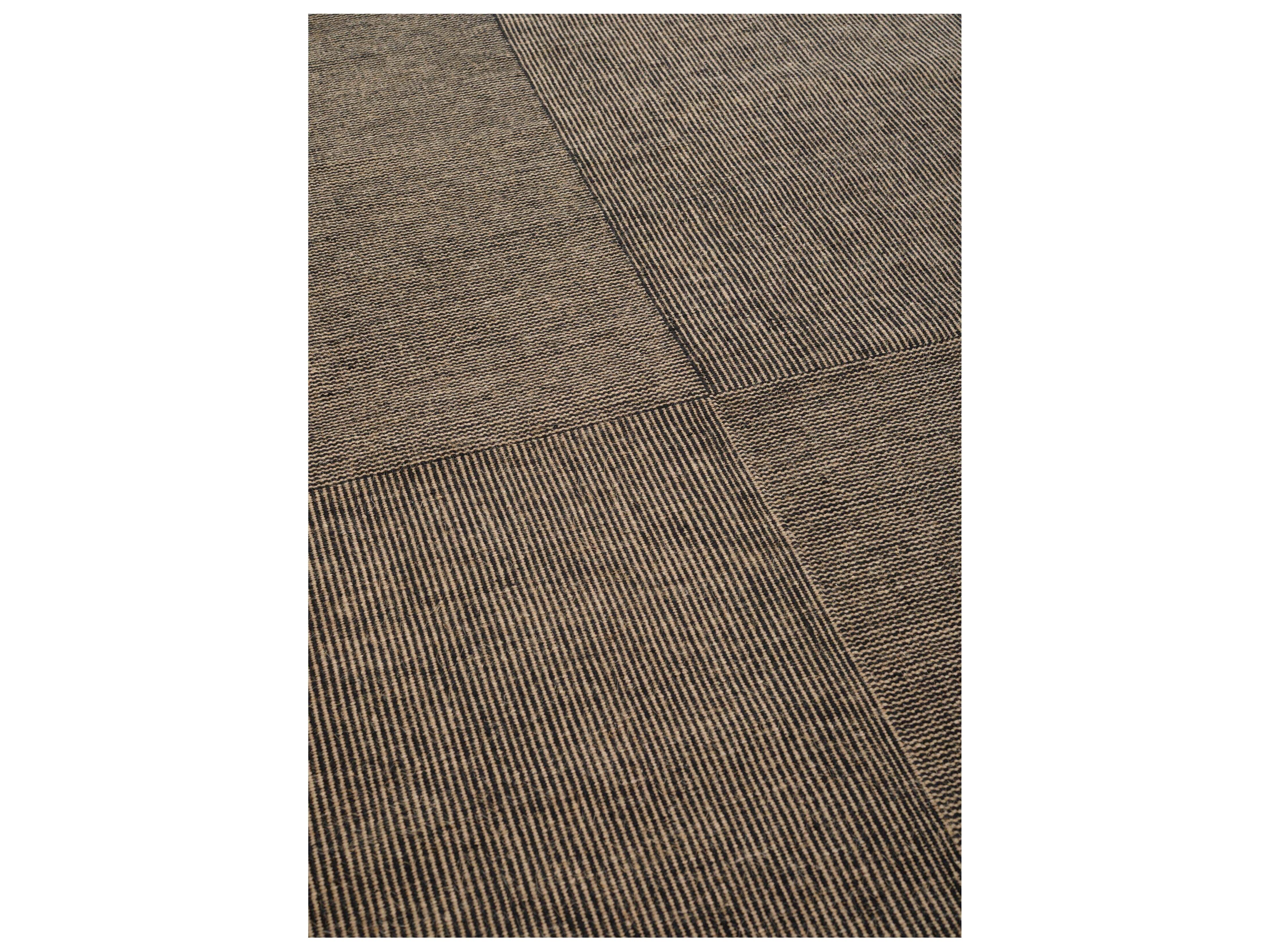 Linie Design Geometric Black Area Rug