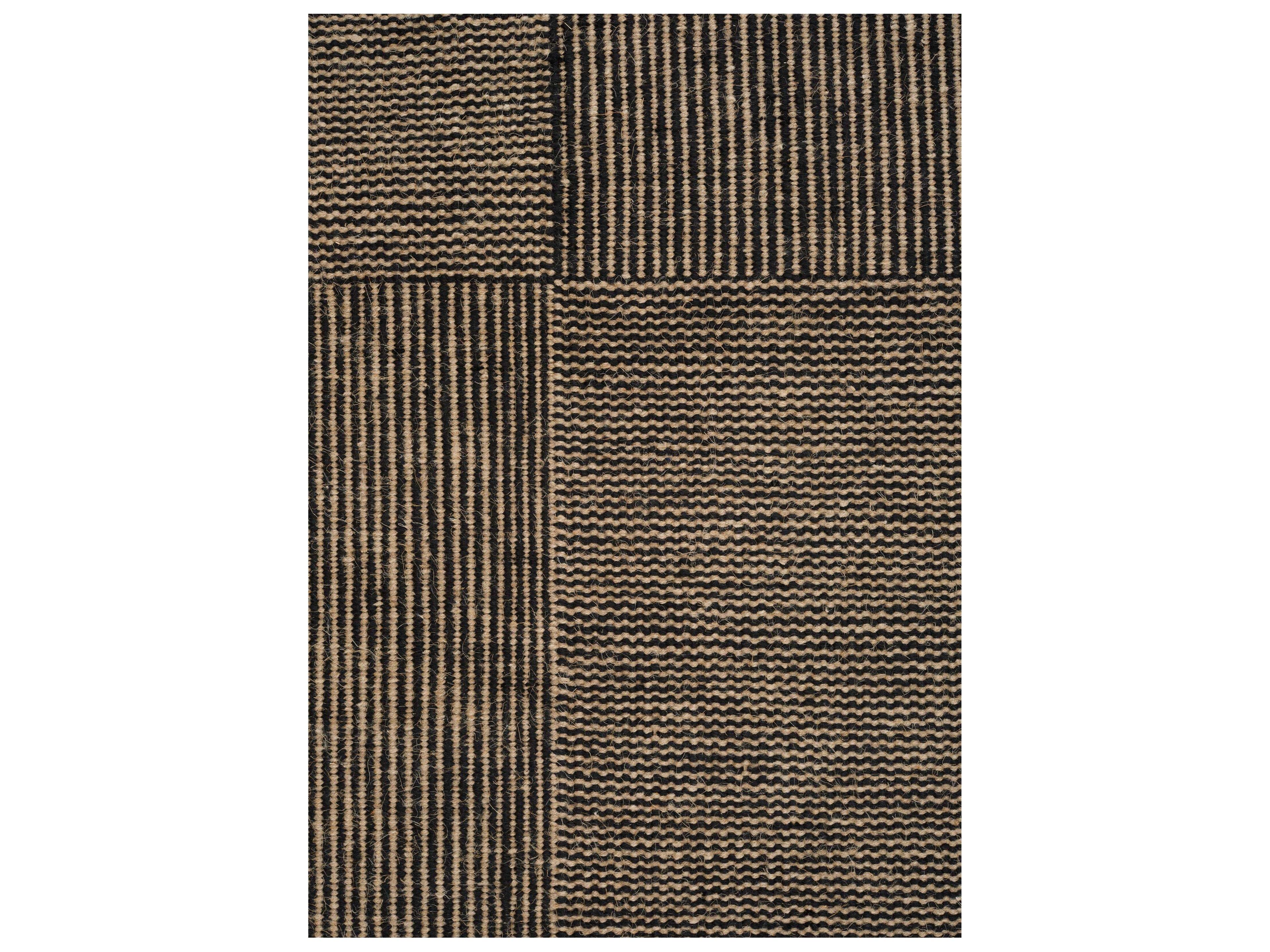 Linie Design Geometric Black Area Rug