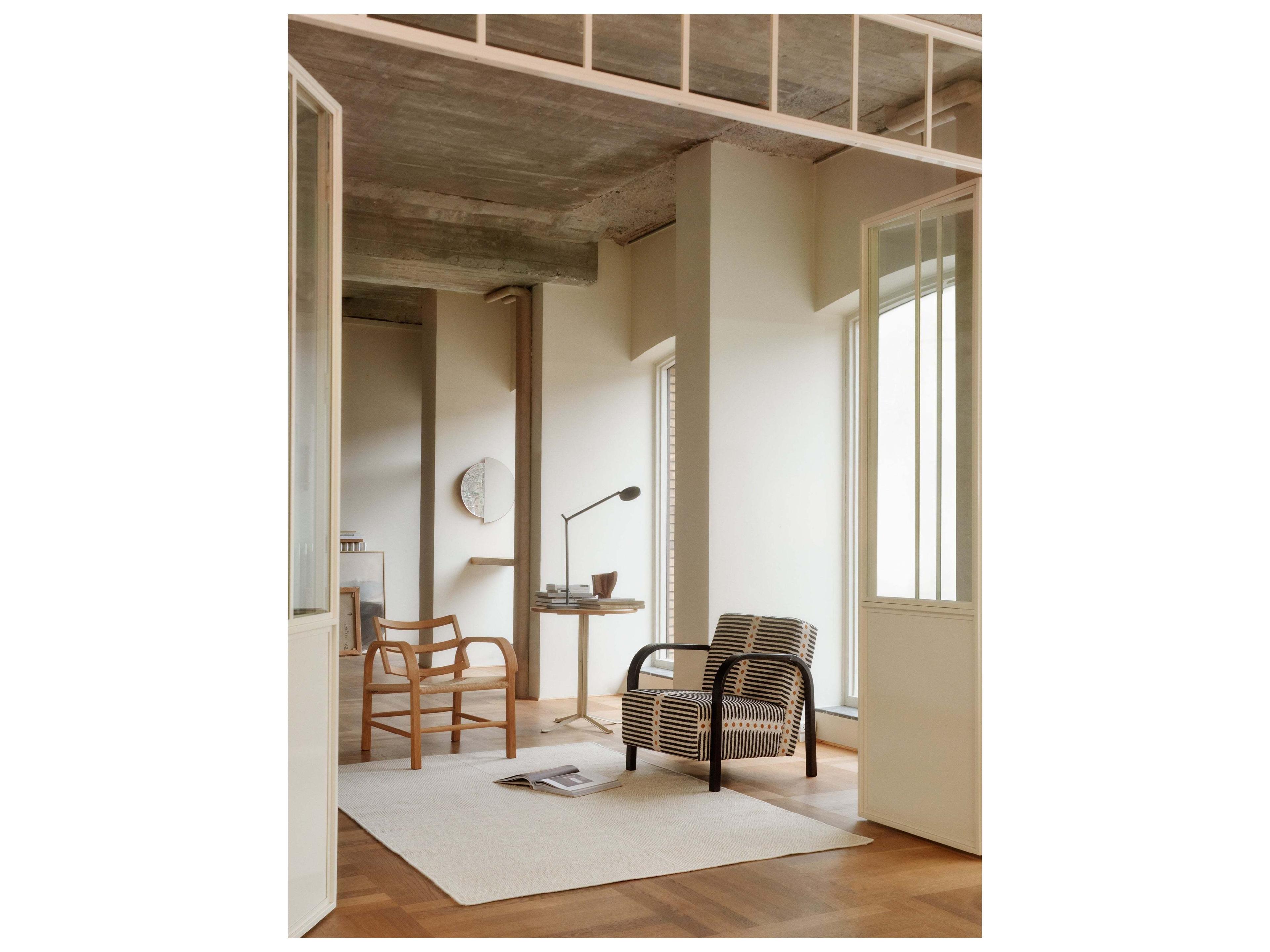 Linie Design Geometric White Area Rug