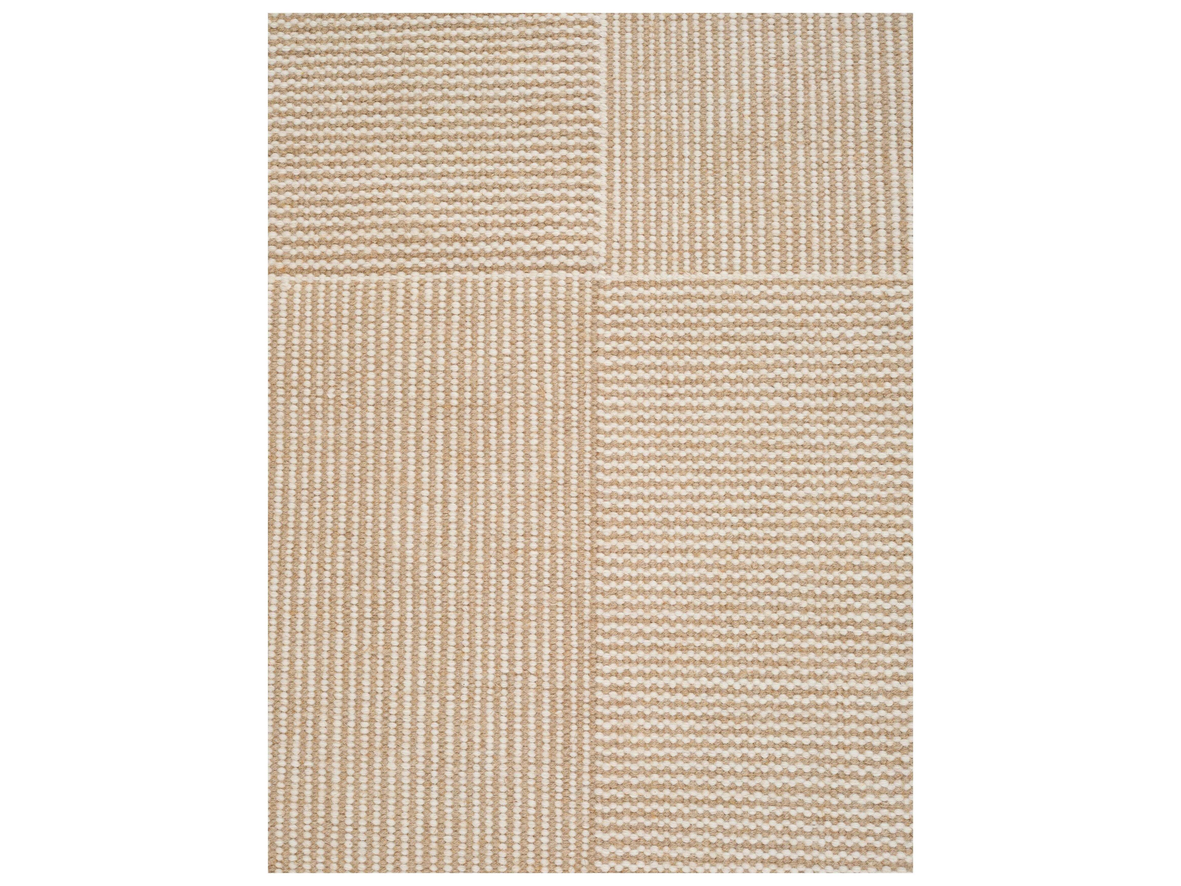 Linie Design Geometric White Area Rug