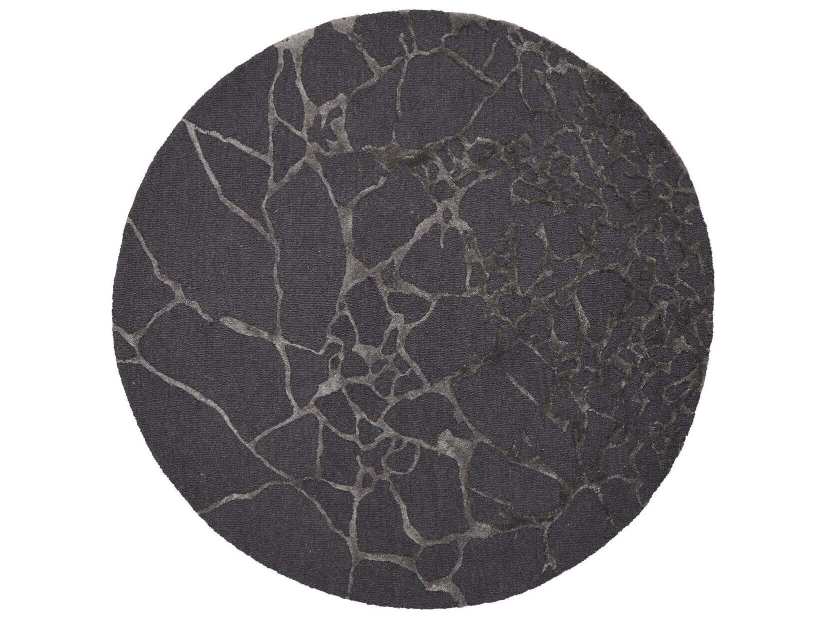 Linie Design Abstract Charcoal Area Rug