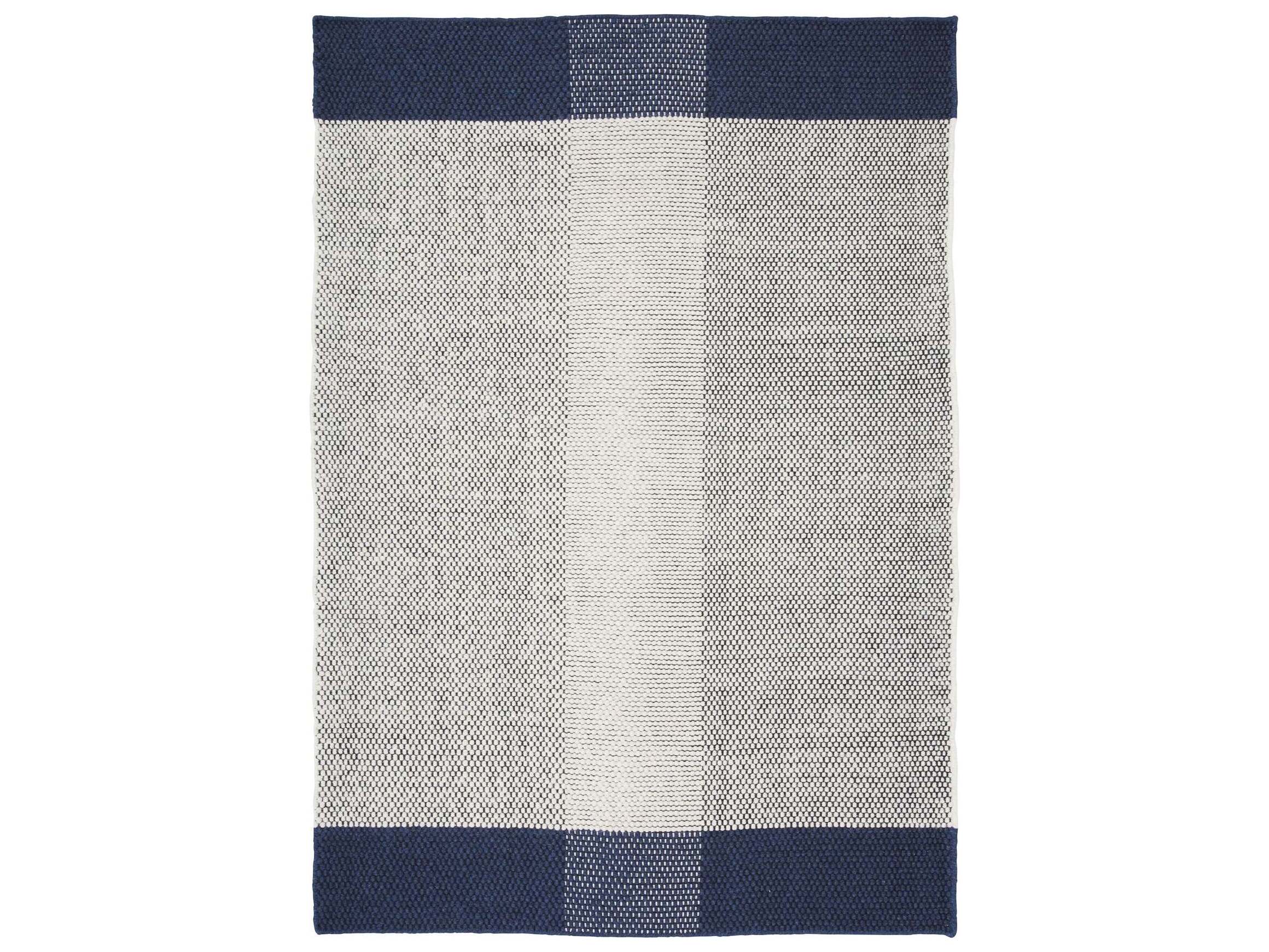 Linie Design Geometric Blue Area Rug