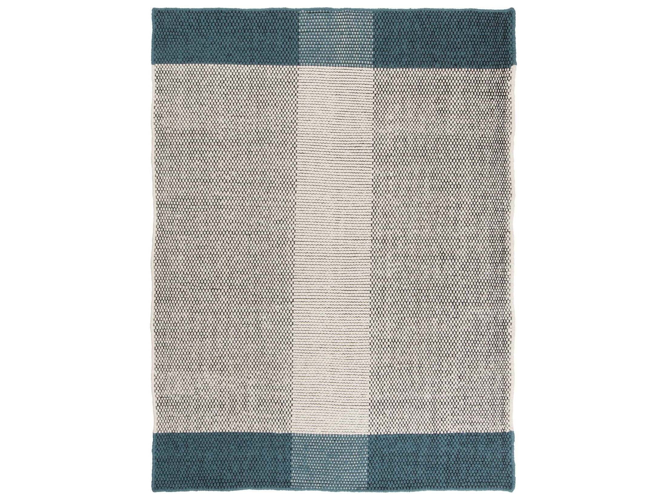 Linie Design Geometric Petrol Area Rug