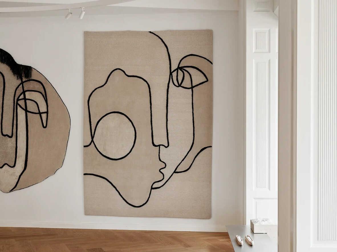 Linie Design Self Mirage Abstract Area Rug