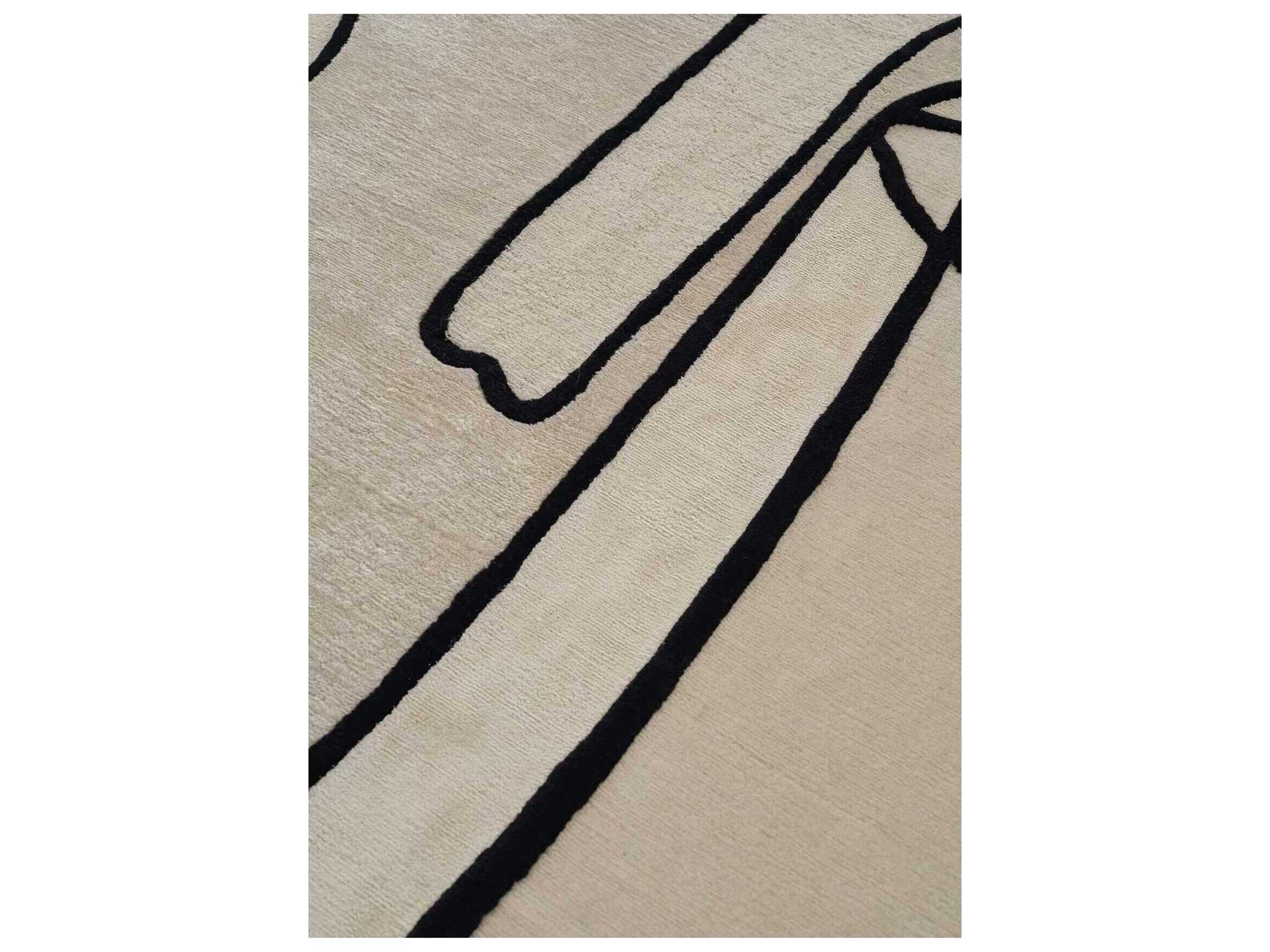 Linie Design Slanted Self Abstract Area Rug