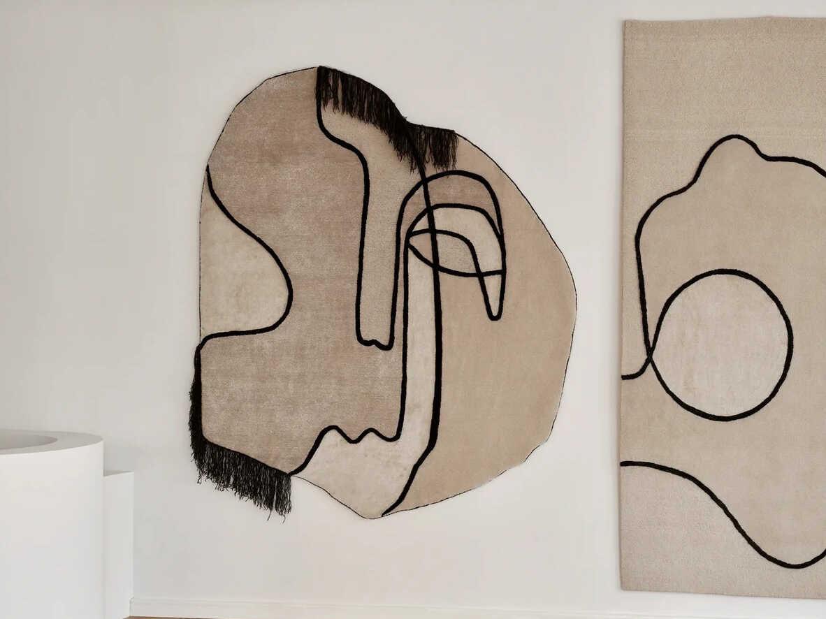 Linie Design Slanted Self Abstract Area Rug