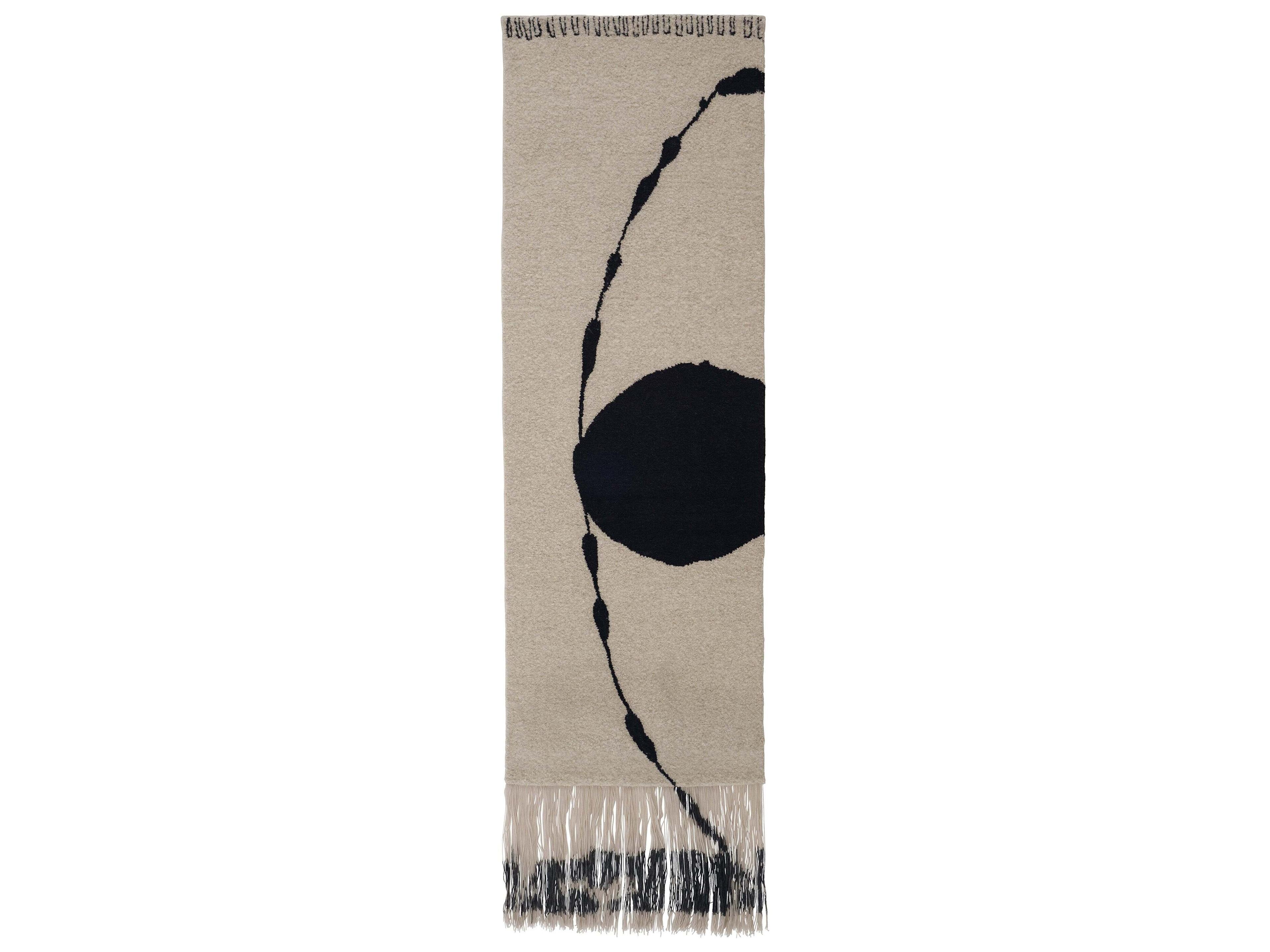 Linie Design Abstract Runner Beige Area Rug