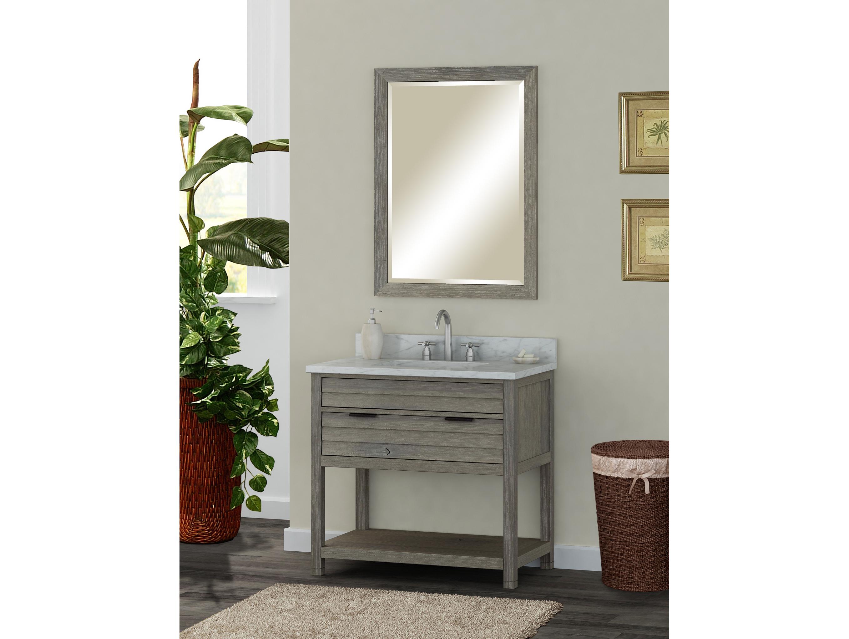 Le Bath Collin 36'' Rustic Taupe Vanity Base 
