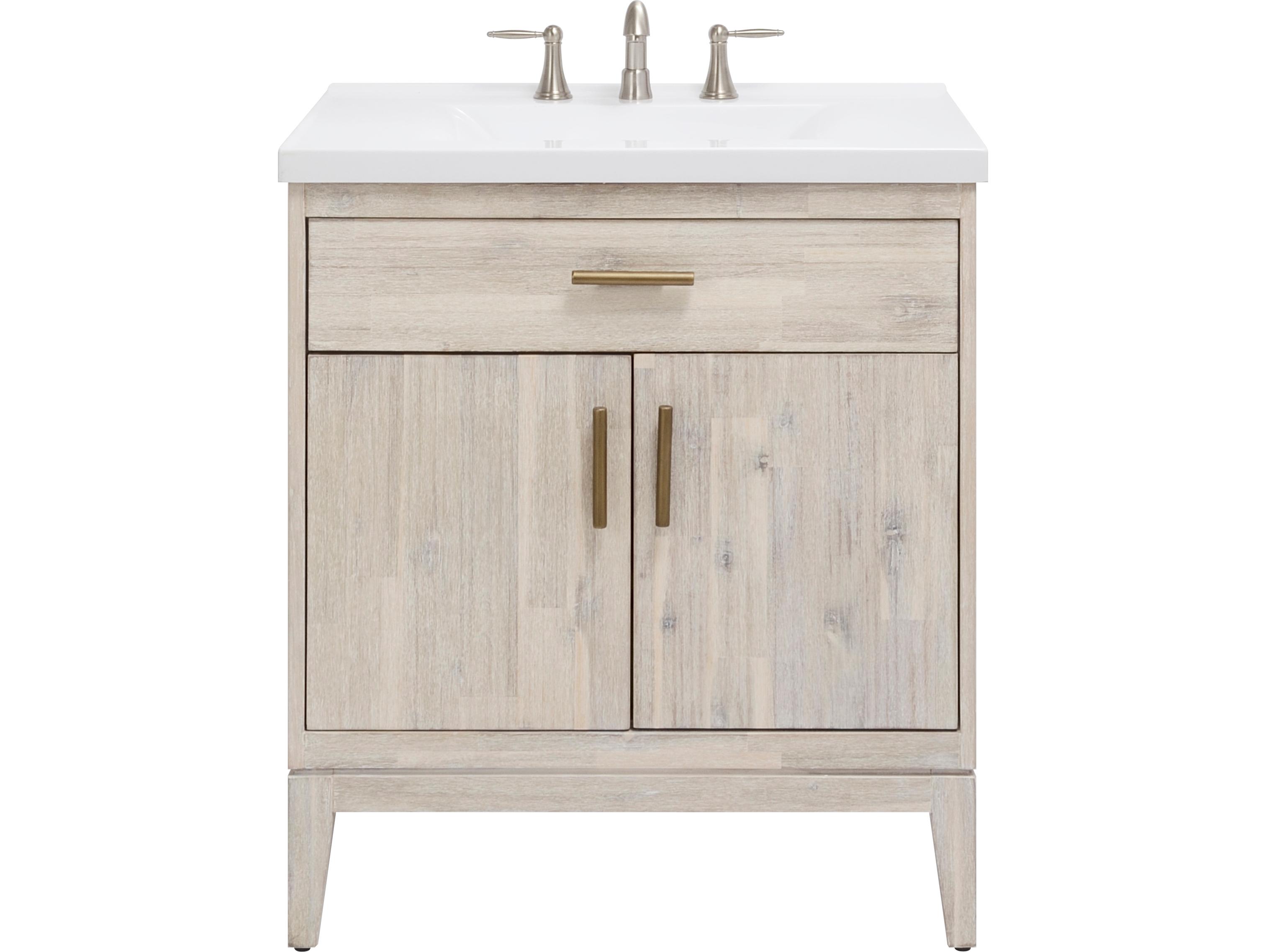 Le Bath Nina 30'' Chalky White Vanity Base 