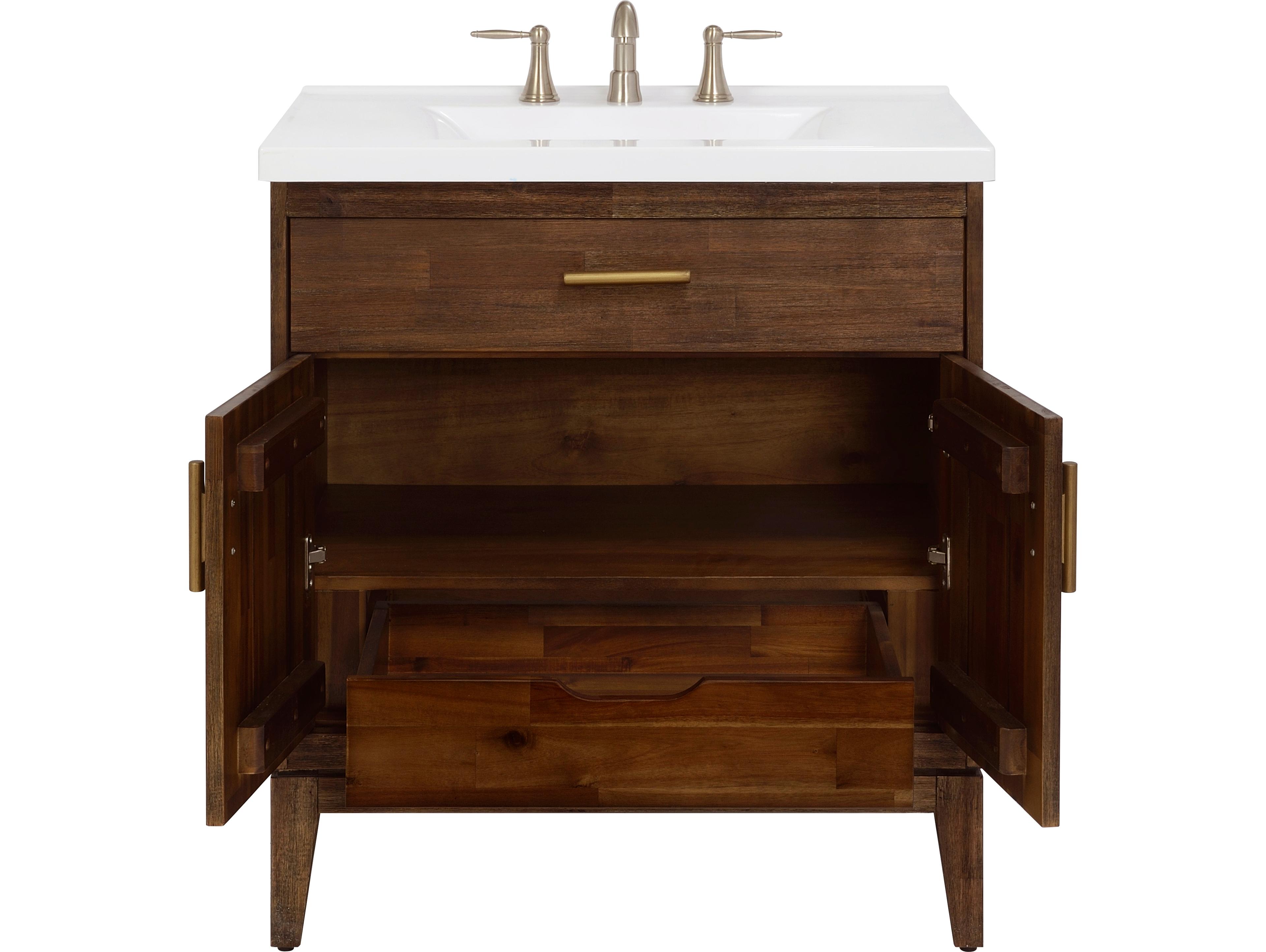 Le Bath Perry 30'' Amber Vanity Base