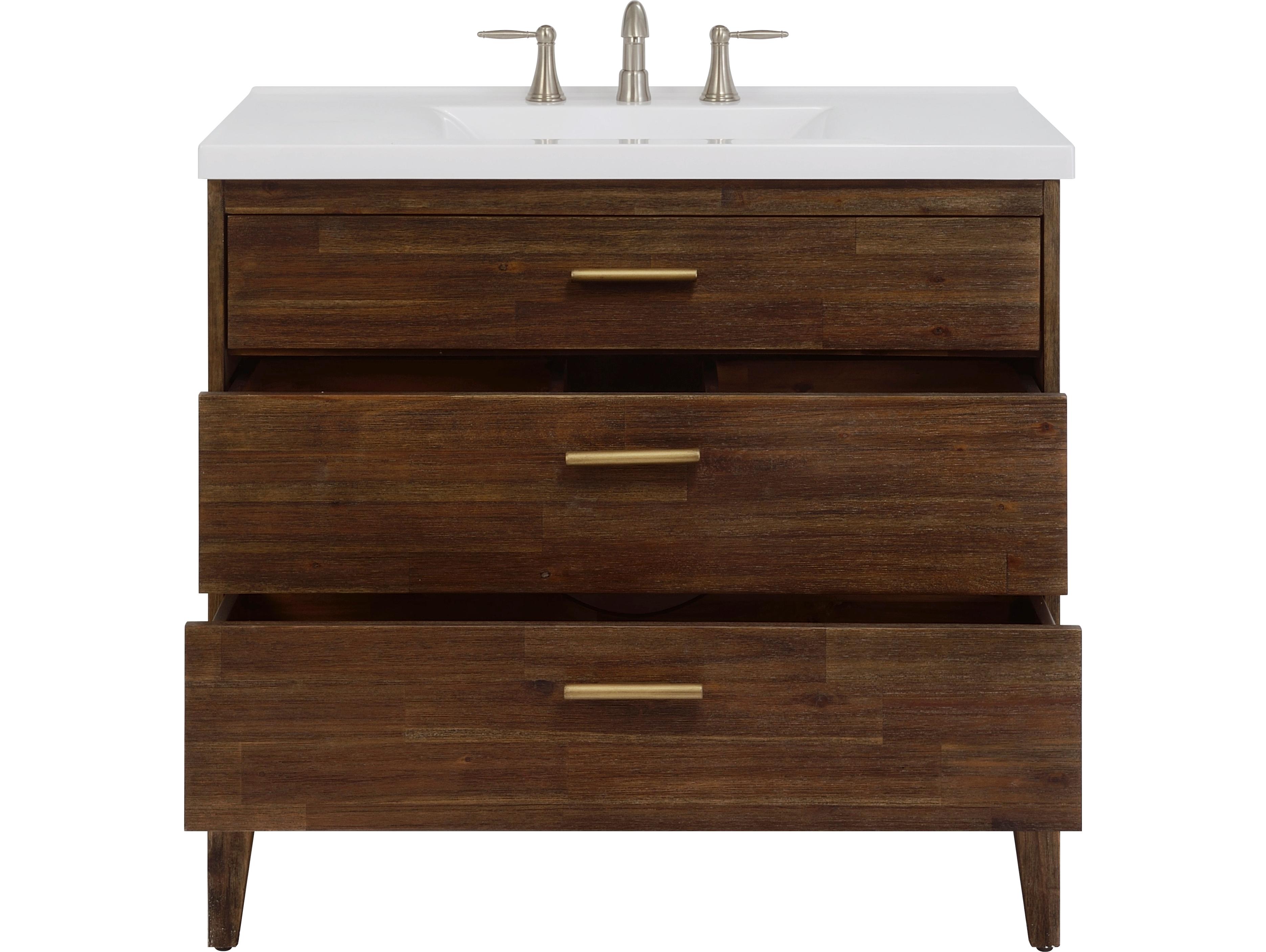 Le Bath Perry 36'' Amber Vanity Base