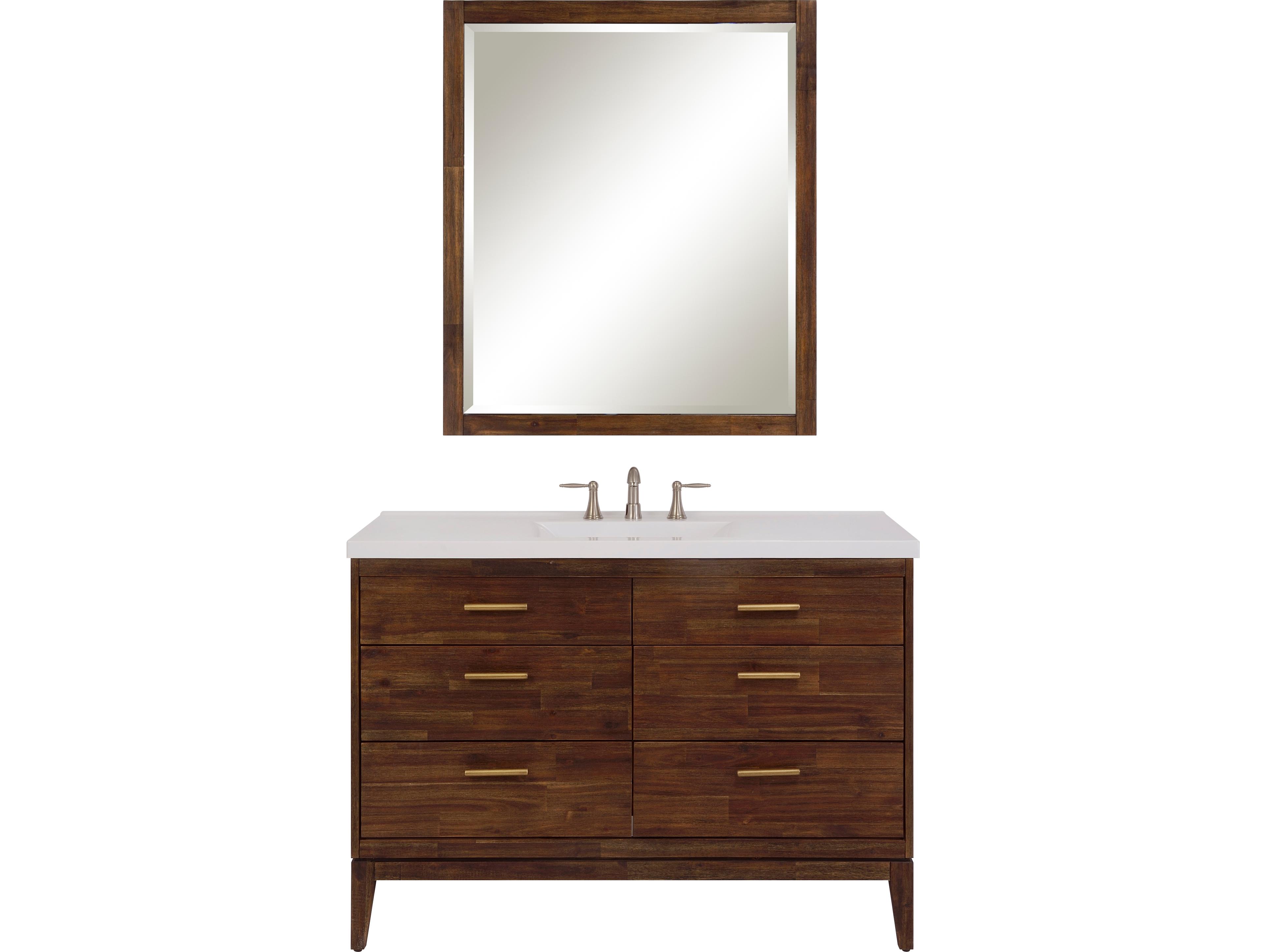Le Bath Perry 36'' Amber Wall Rectangular Mirror