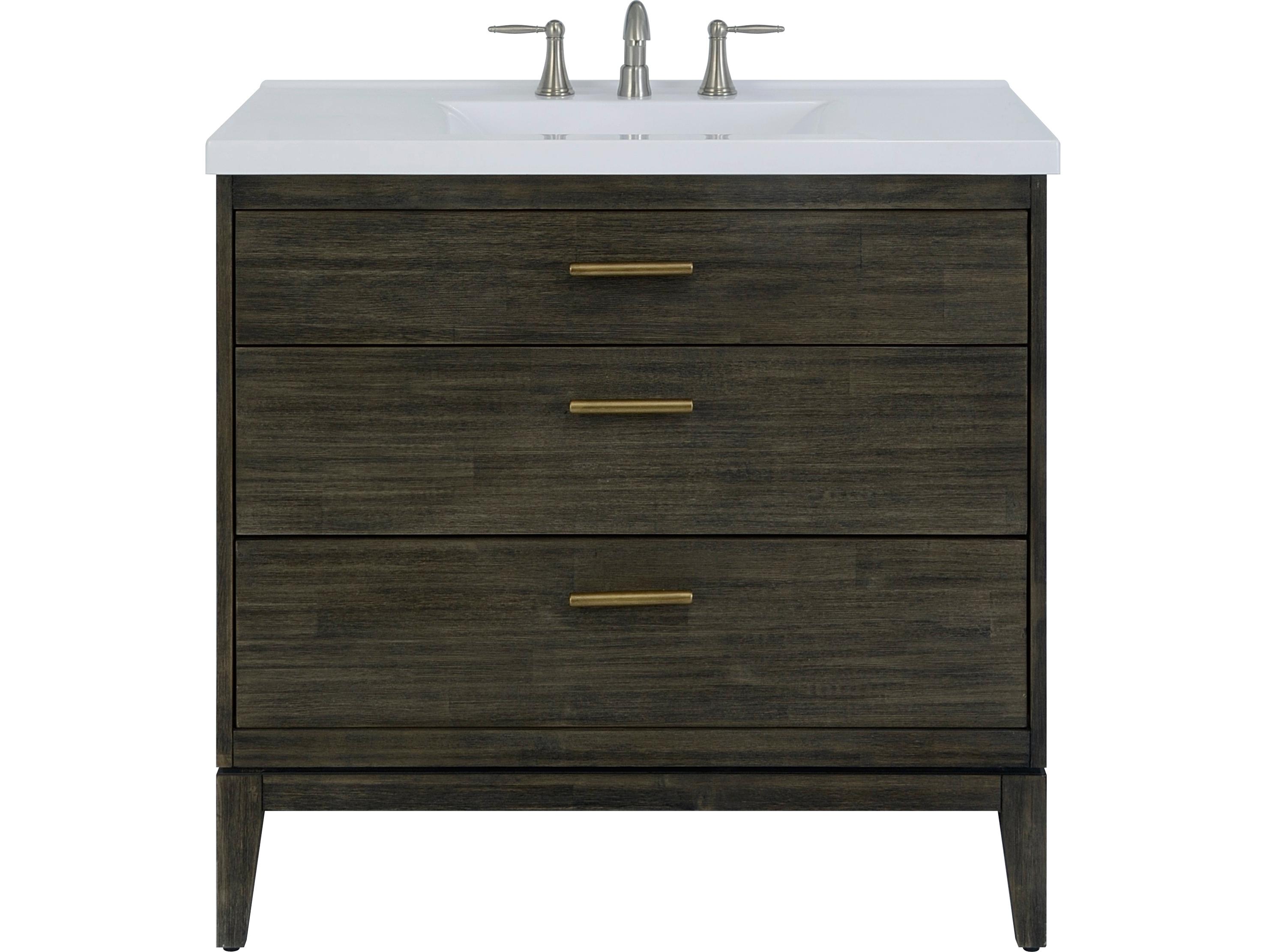Le Bath Tyler 36'' Dark Pearl Vanity Base
