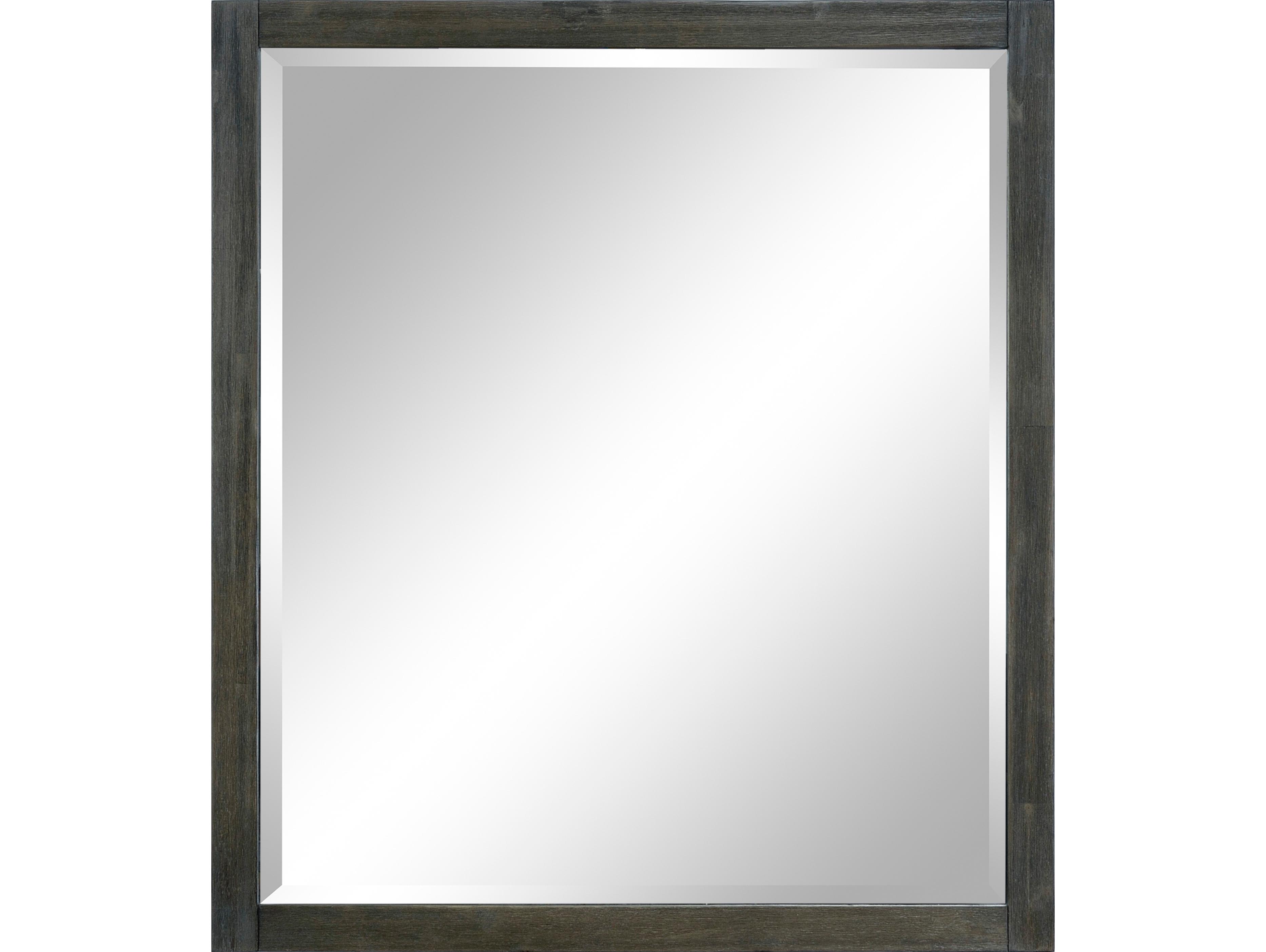 Le Bath Tyler 36'' Dark Pearl Rectangular Wall Mirror 