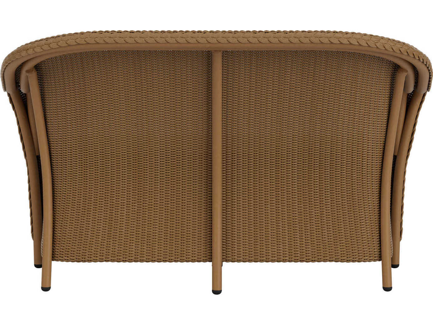 Lloyd Flanders Reflections Wicker Outdoor Patio Loveseat with Padded Seat