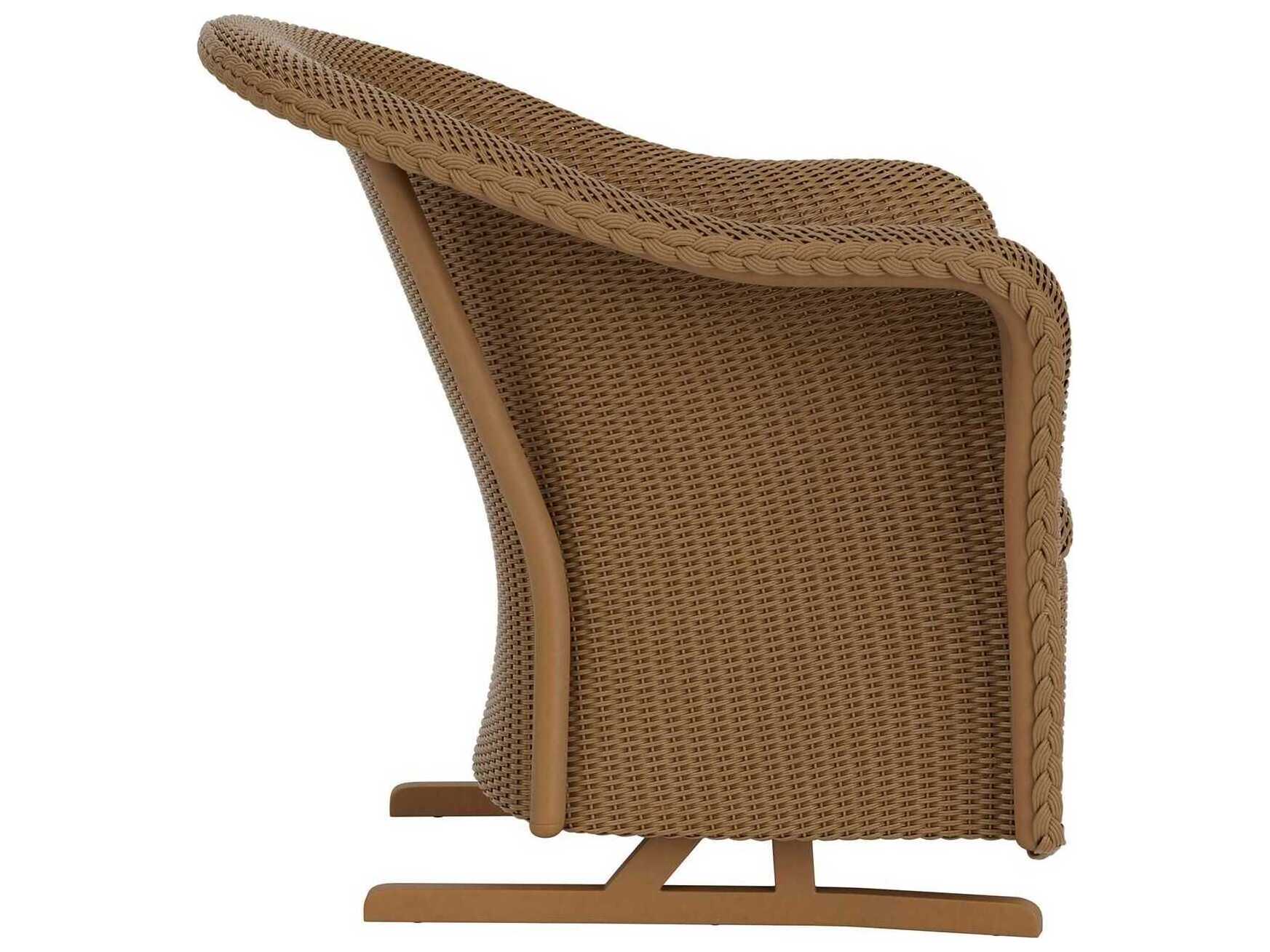 Lloyd Flanders Reflections Wicker Spring Rocker Patio Lounge Chair with Padded Seat