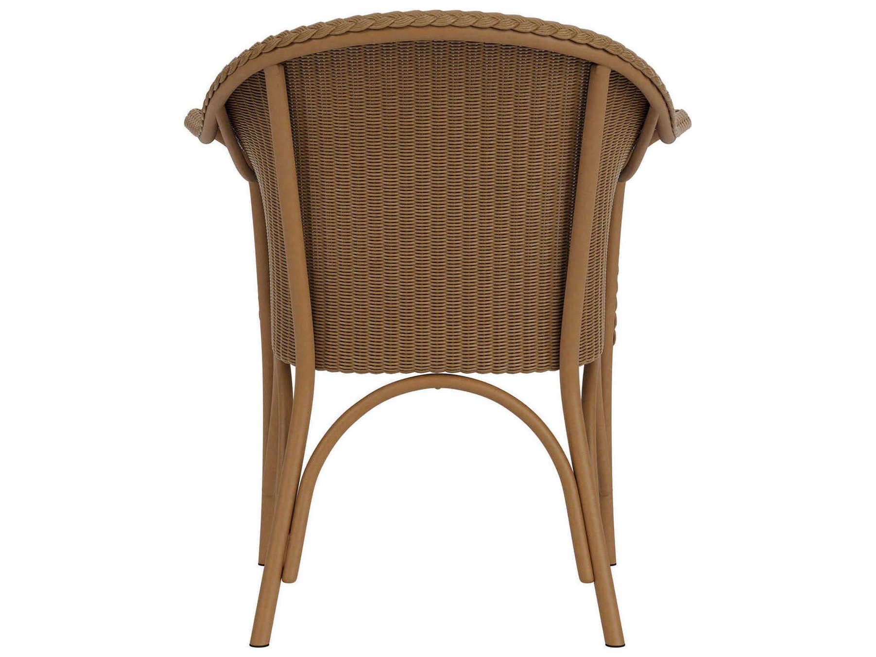 Lloyd Flanders All Seasons Wicker Dining Armchair with Padded Seat
