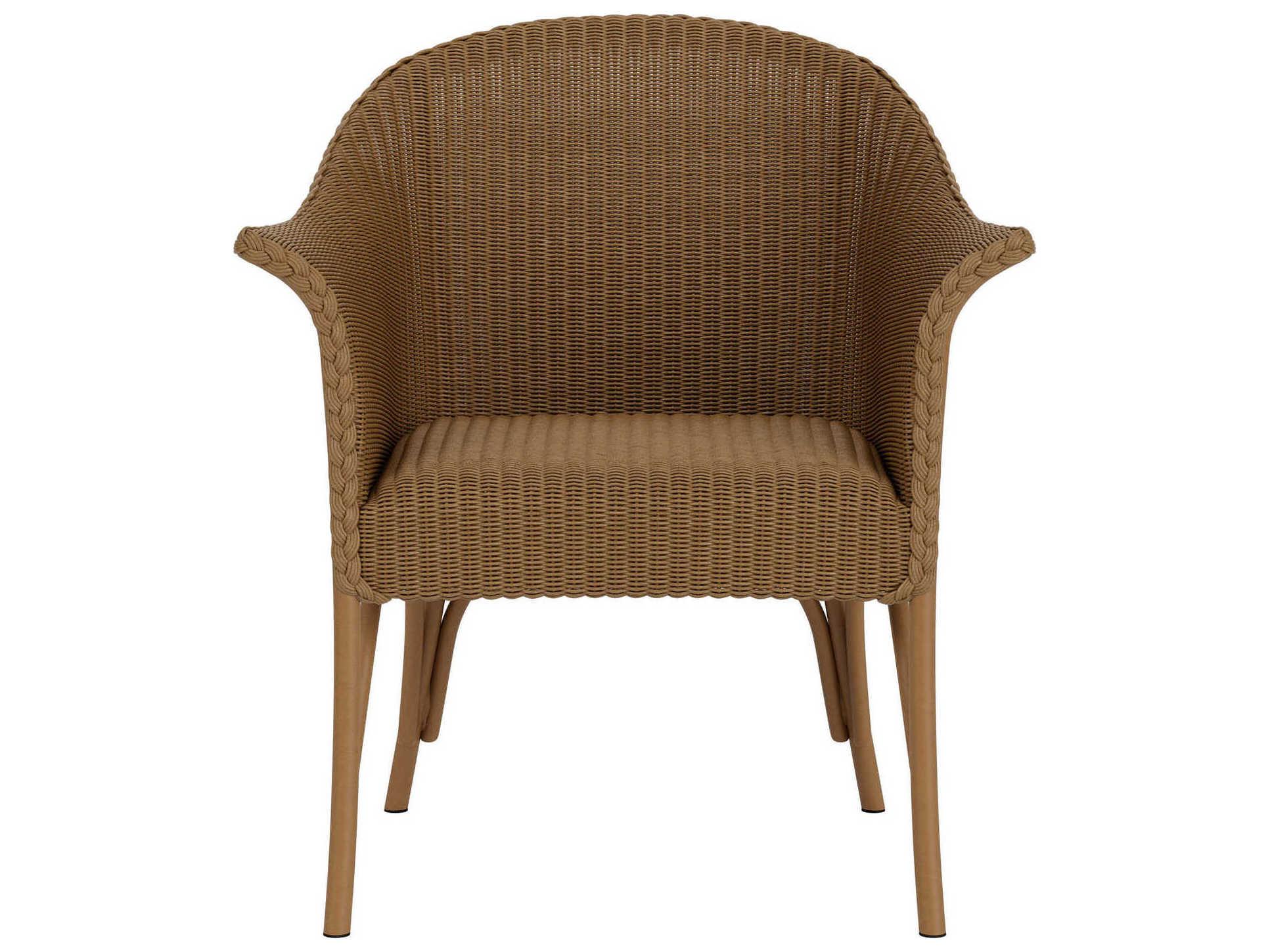 Lloyd Flanders All Seasons Wicker Patio Lounge Chair with Padded Seat