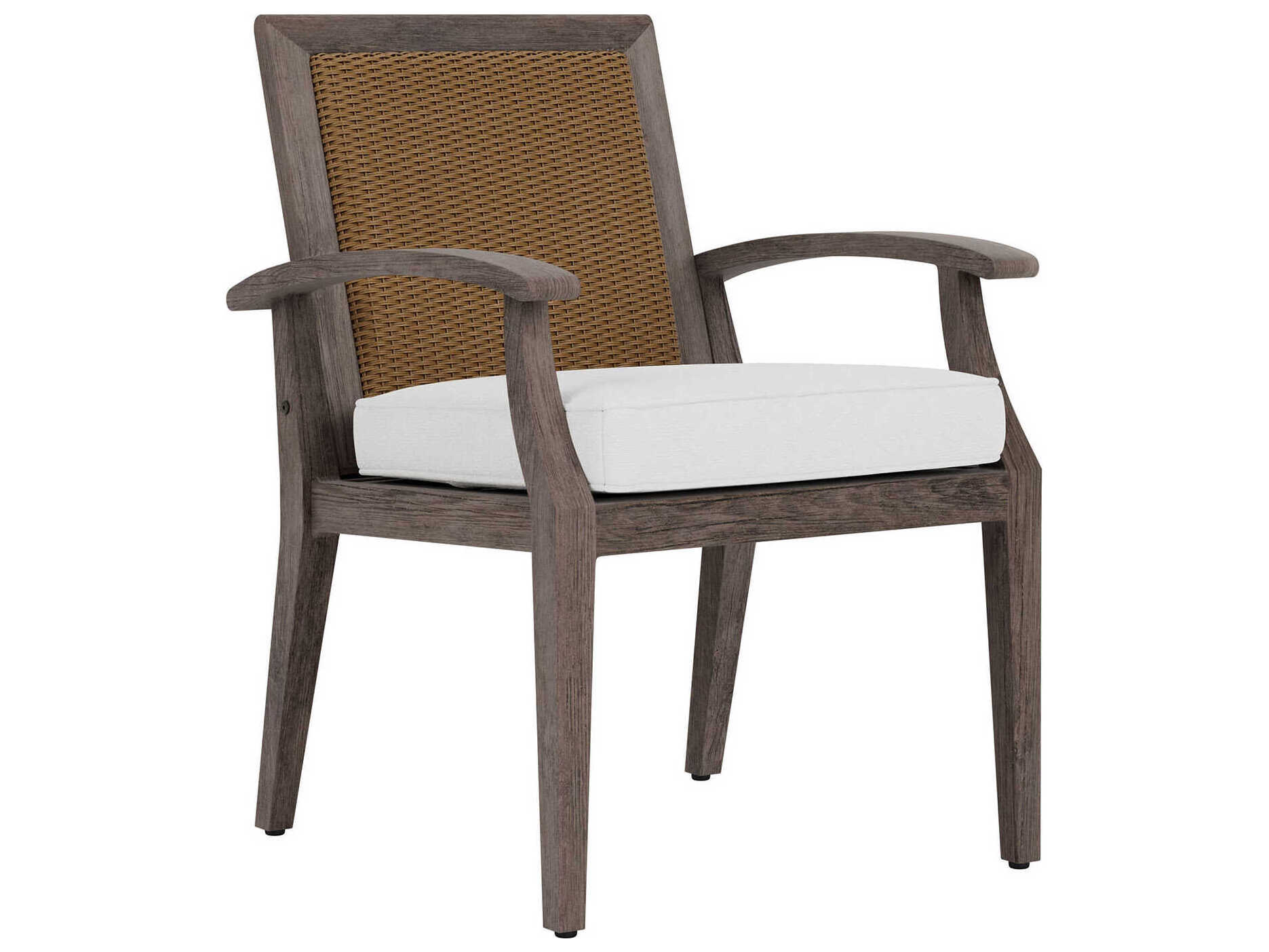 Lloyd Flanders Frontier Aluminum Outdoor Dining Arm Chair