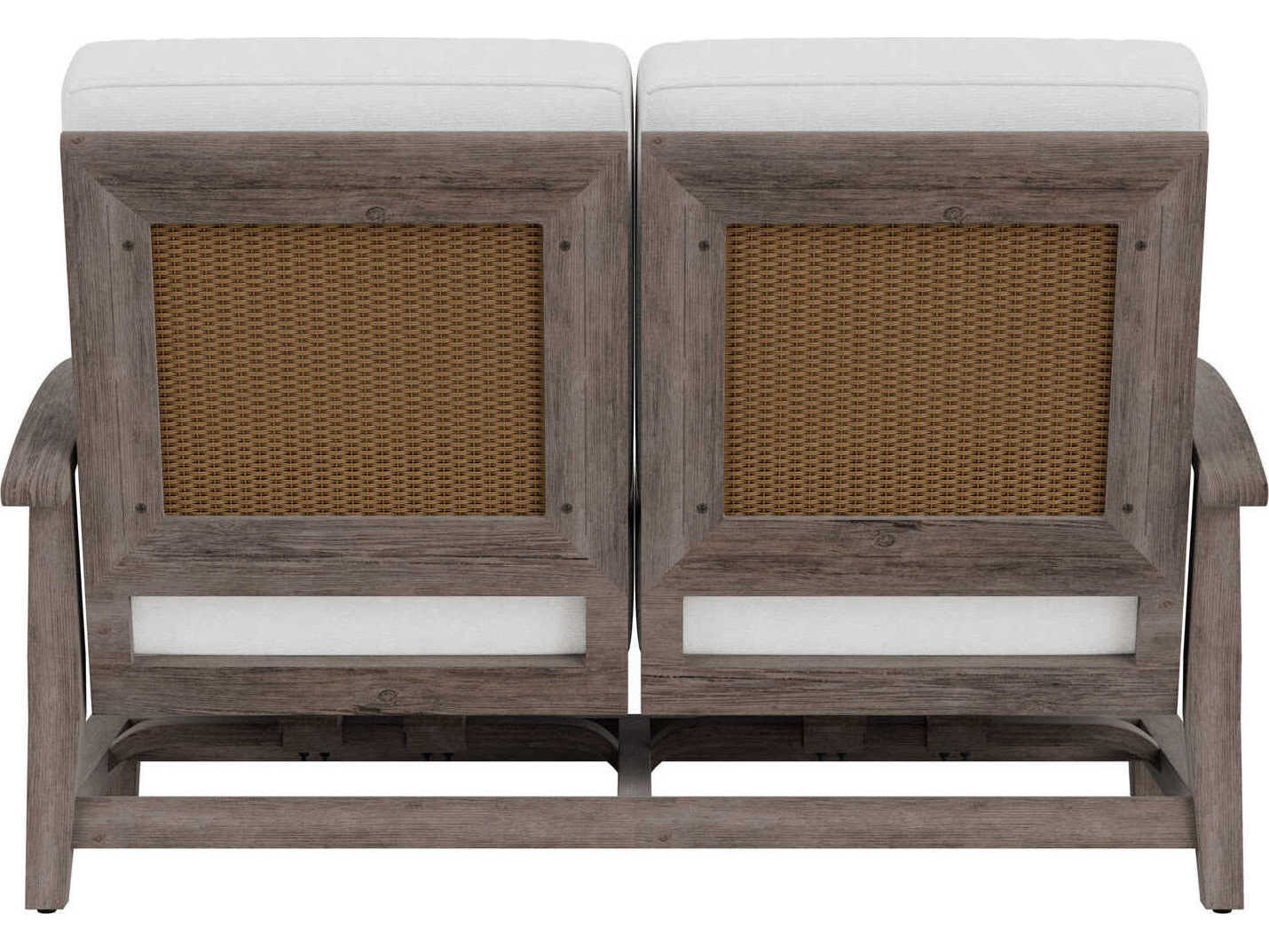 Lloyd Flanders Frontier Aluminum Spring Rocker Loveseat