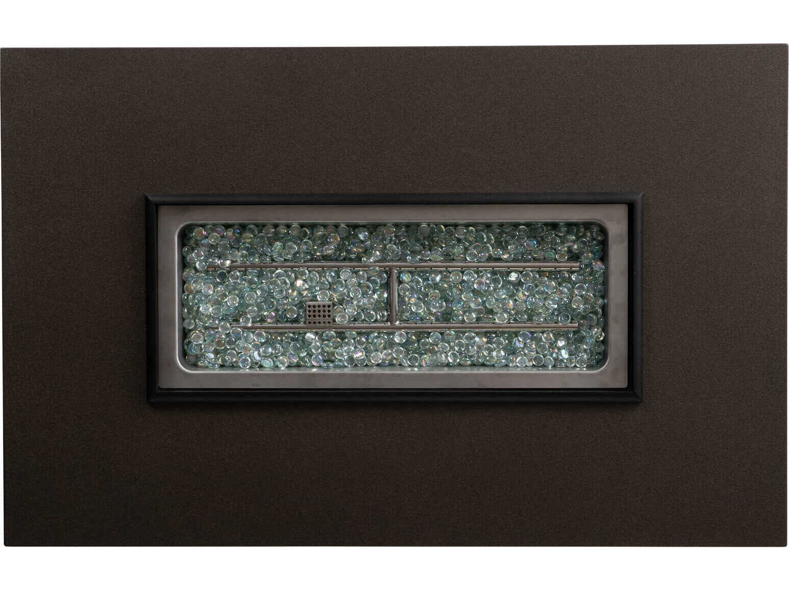 Lloyd Flanders Frontier Aluminum Rectangular Patio Fire Pit Table