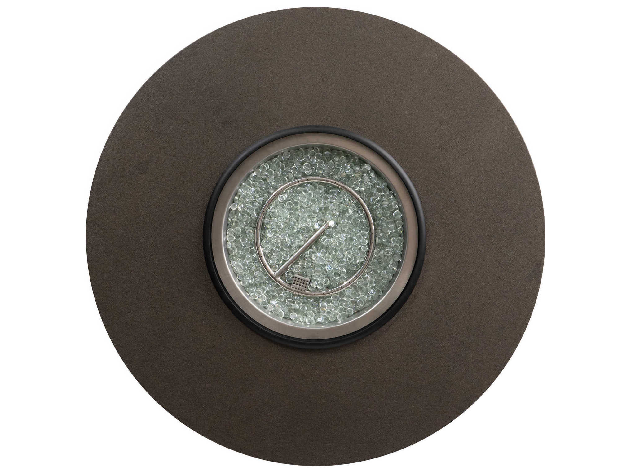 Lloyd Flanders Frontier Aluminum Hexagonal Outdoor Fire Pit Table