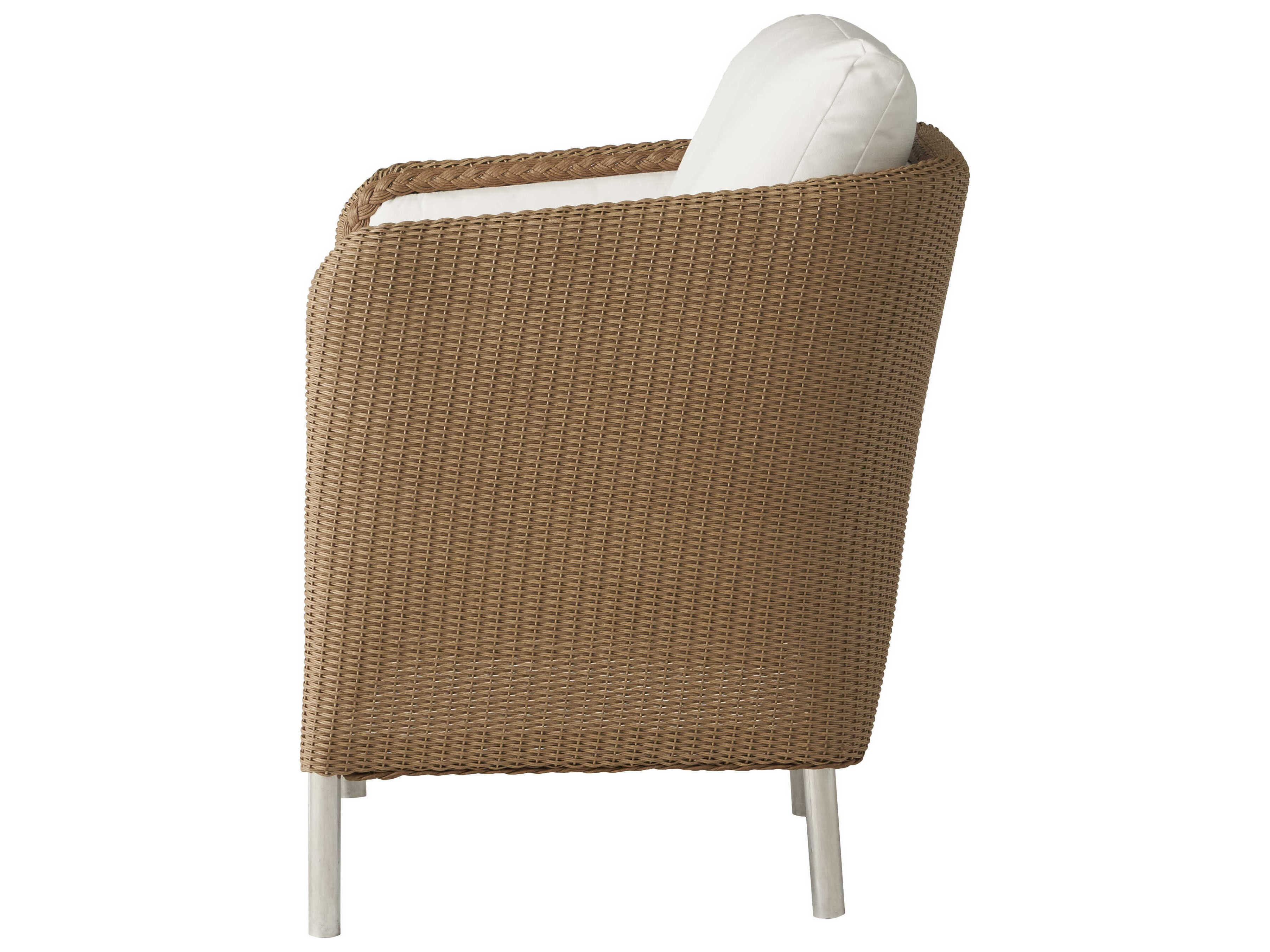 Lloyd Flanders Visions Wicker Outdoor Patio Dining Arm Chair