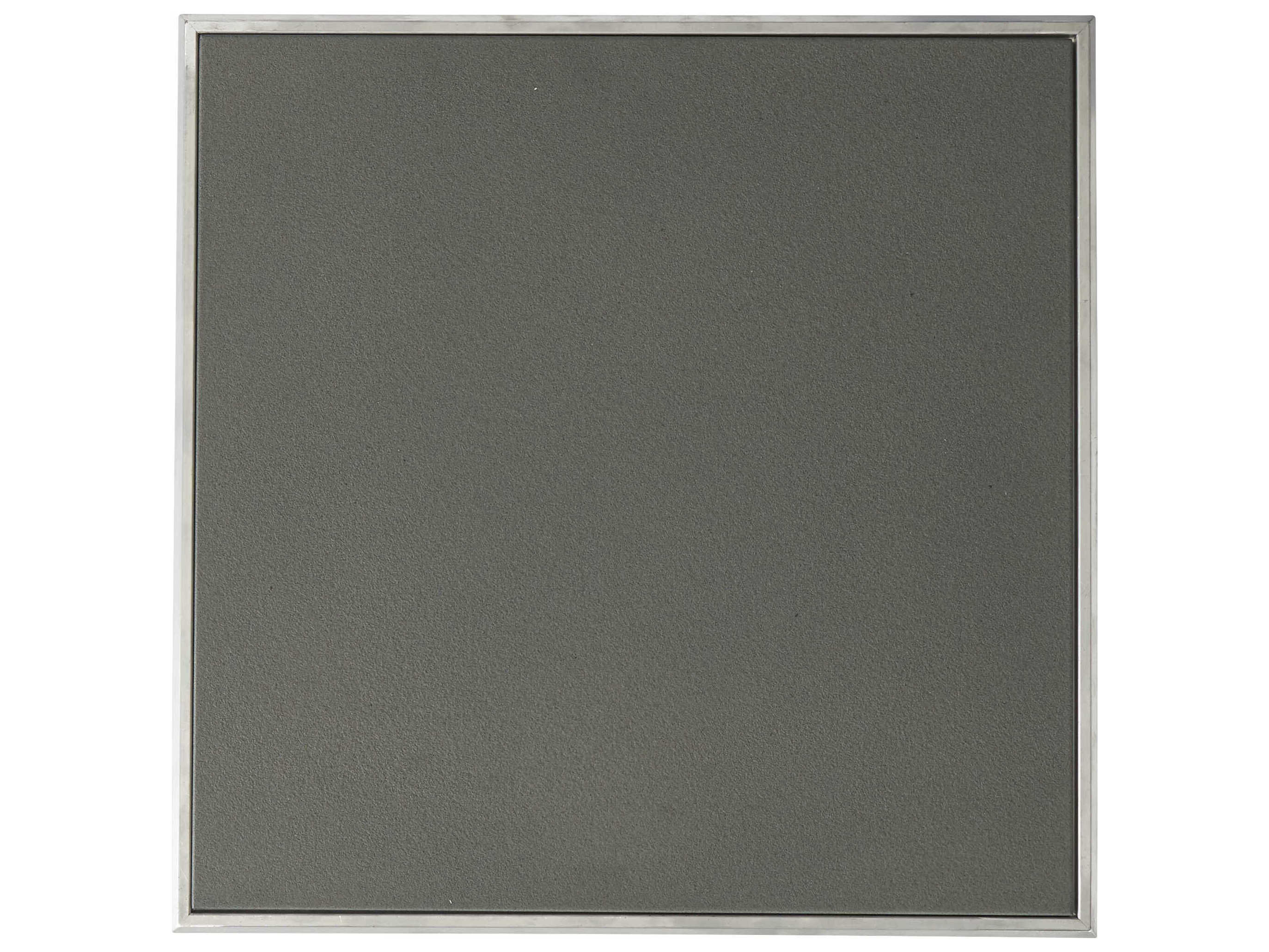 Lloyd Flanders Visions Wicker Square Charcoal Glass Outdoor Patio End Table