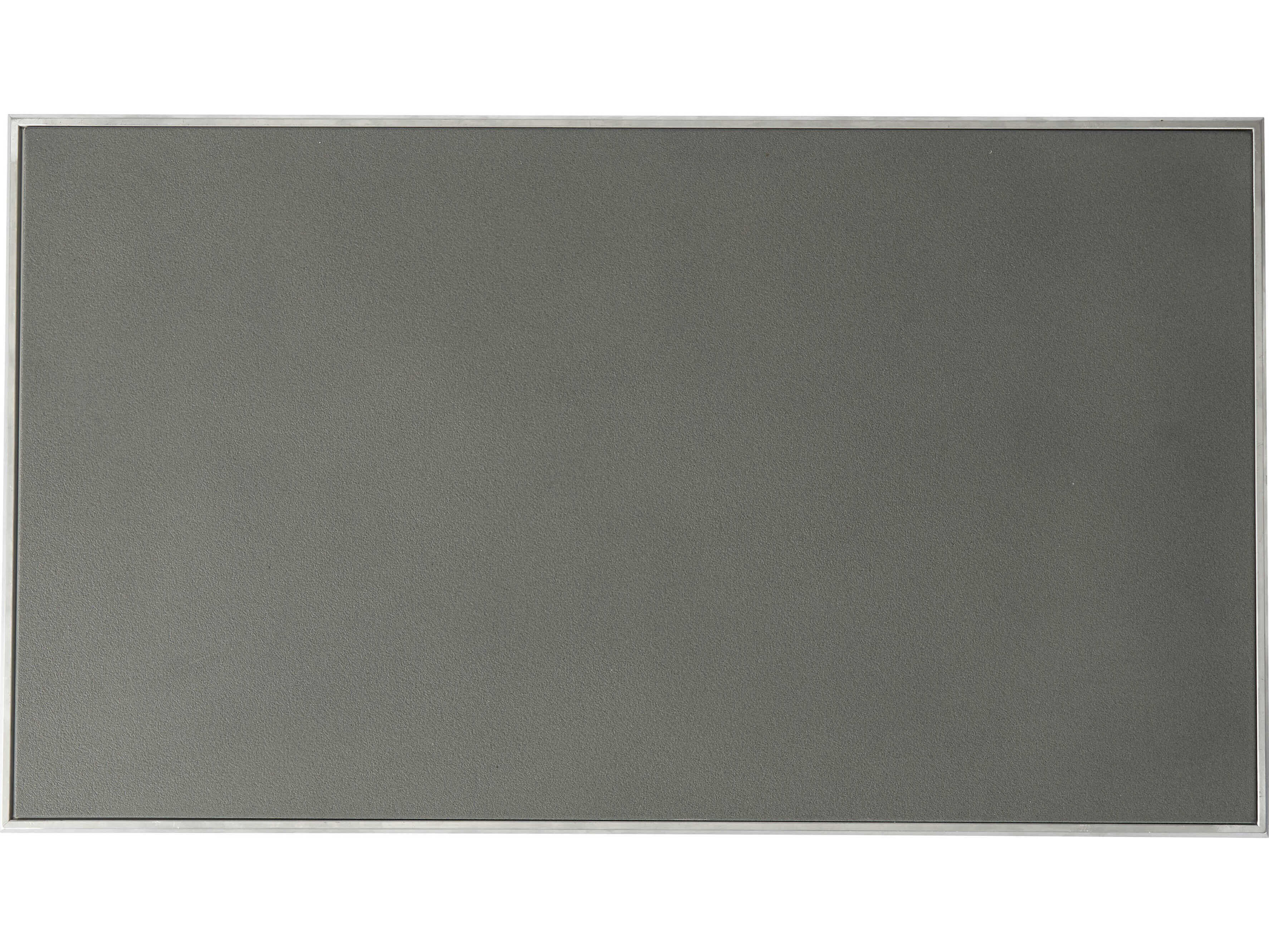 Lloyd Flanders Visions Wicker Rectangular Charcoal Glass Top Outdoor Patio Coffee Table