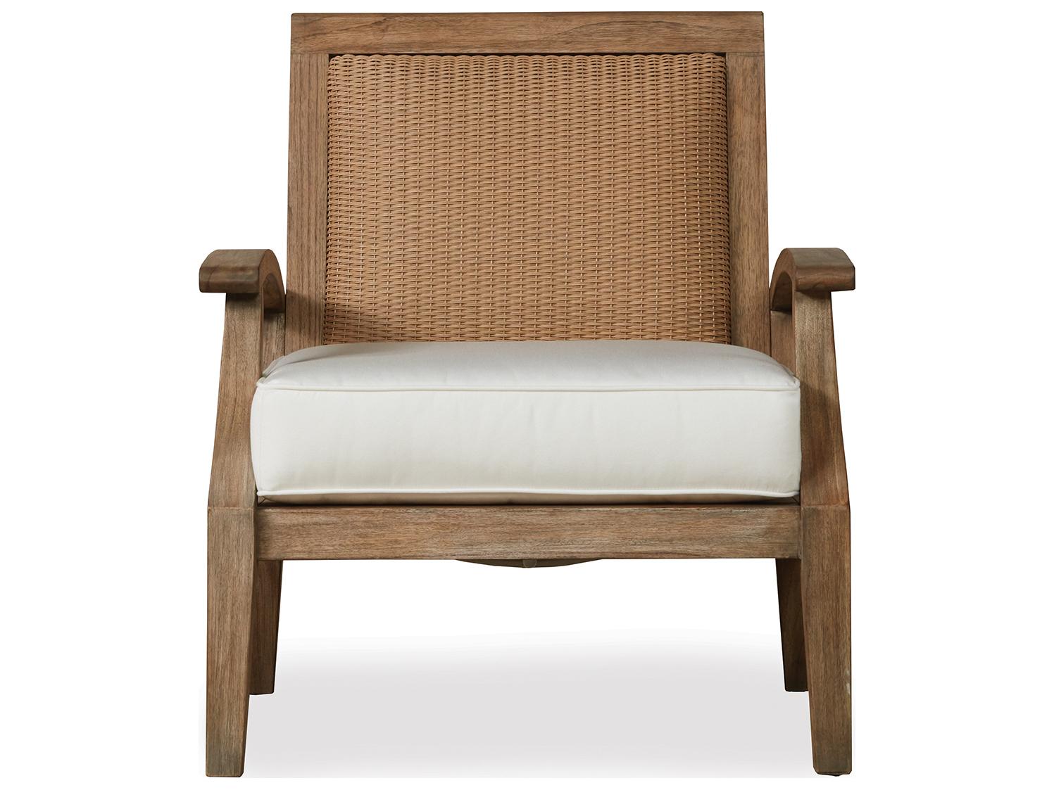 Lloyd Flanders Wildwood Teak Cushion Outdoor Lounge Chair