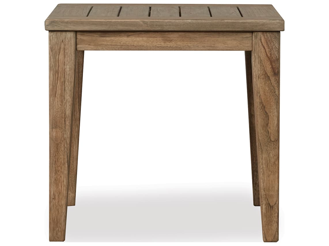 Lloyd Flanders Wildwood Teak Square Patio End Table